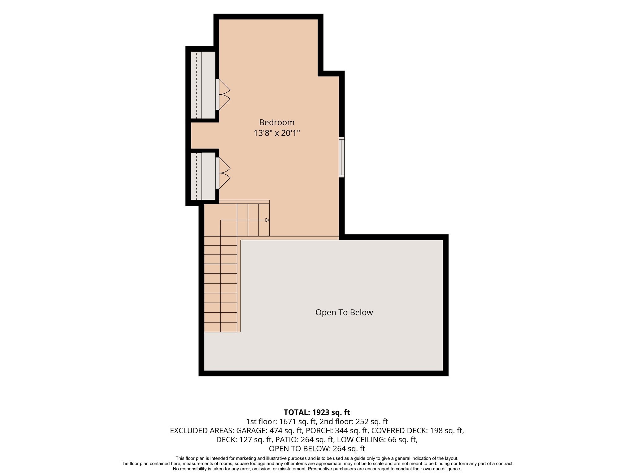 2nd floor plan (Buyer responsible to confirm all measurements).