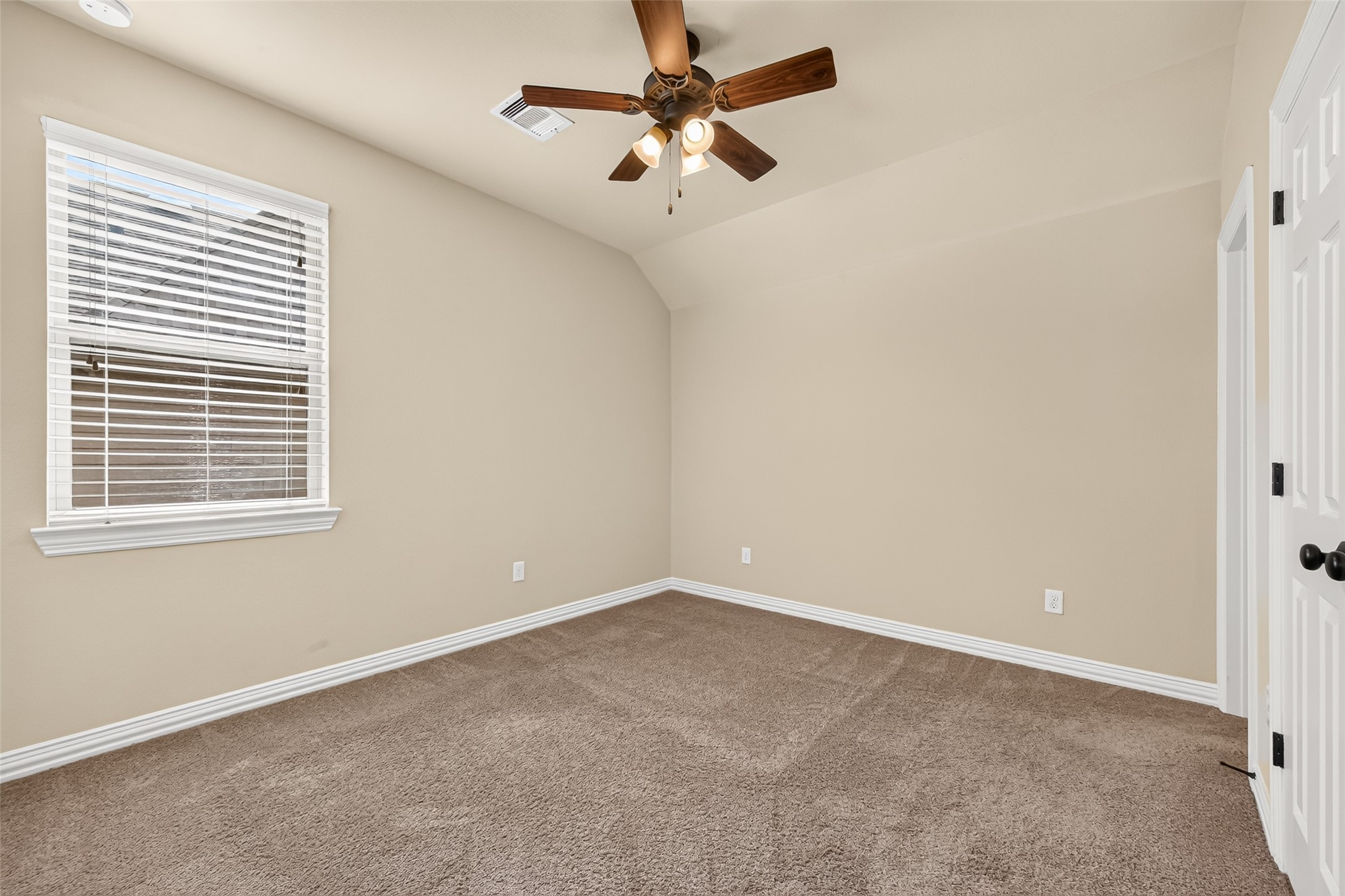 Bedroom corner with window