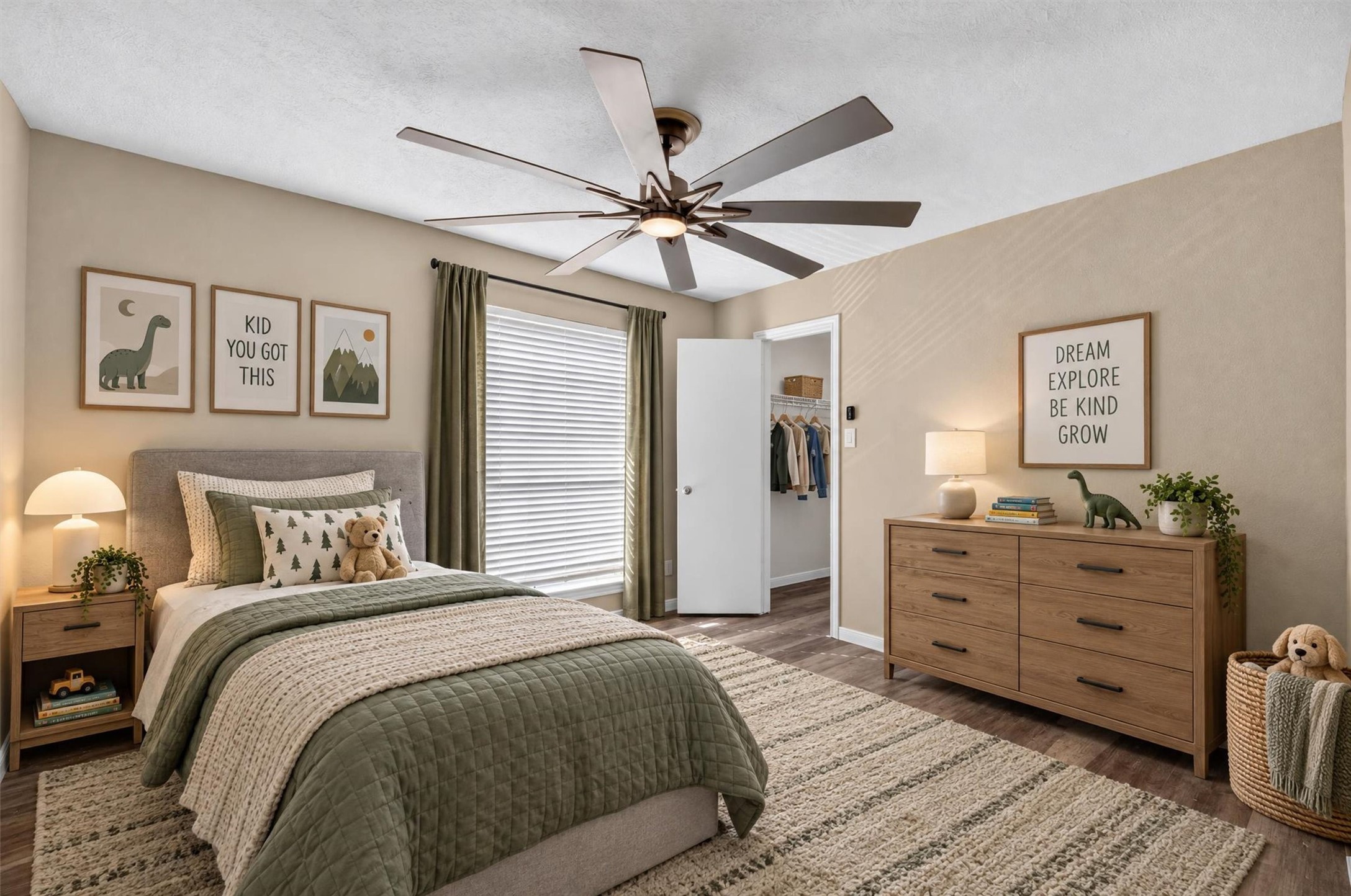 Additional bedroom offering flexible space for guests or everyday living. Virtually staged.