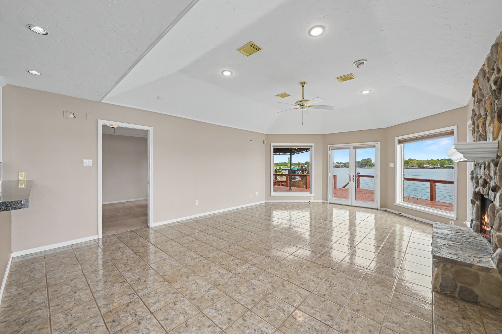 Off the Living Area is the Primary Suite