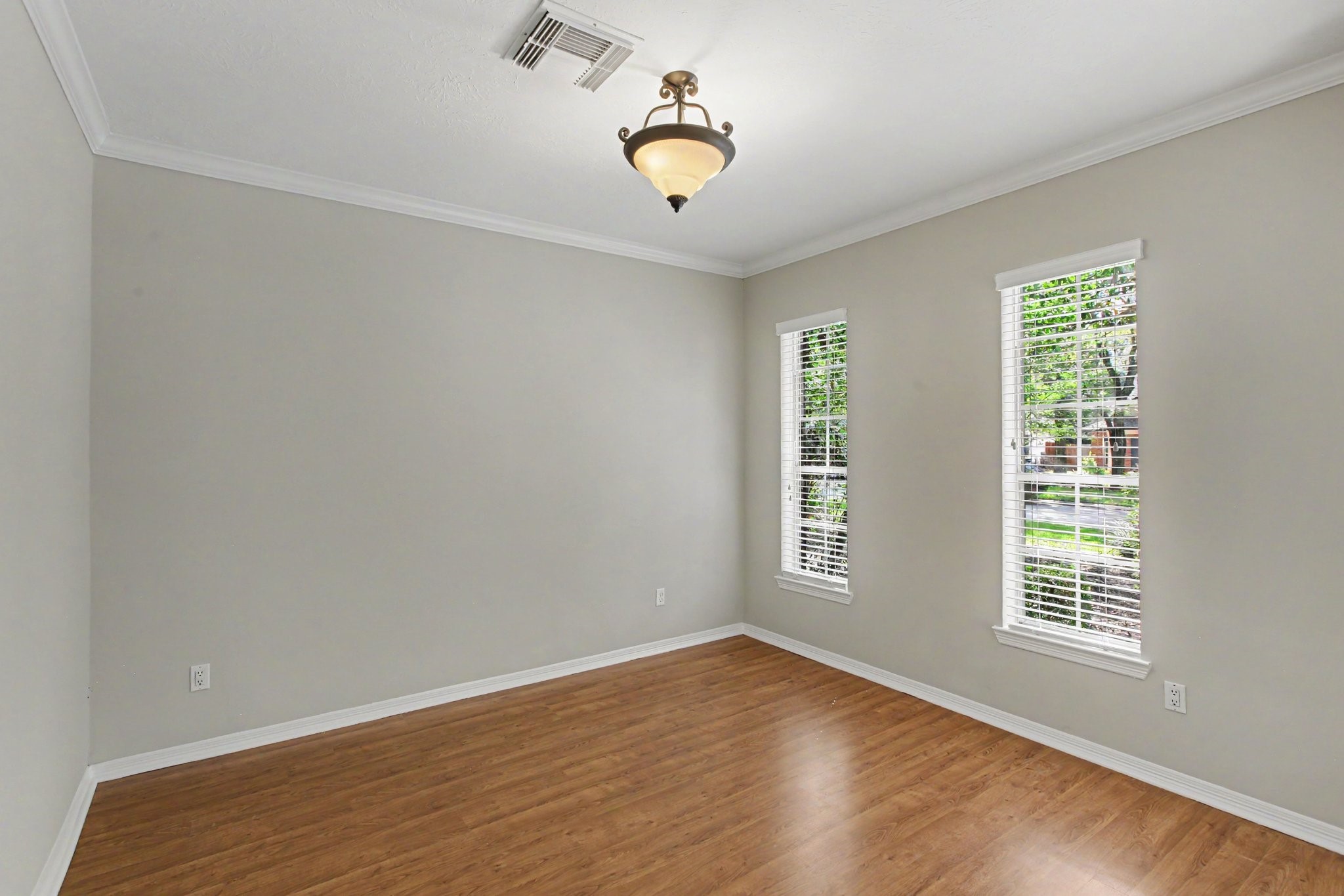 This formal dining room sits at the very front of the home.