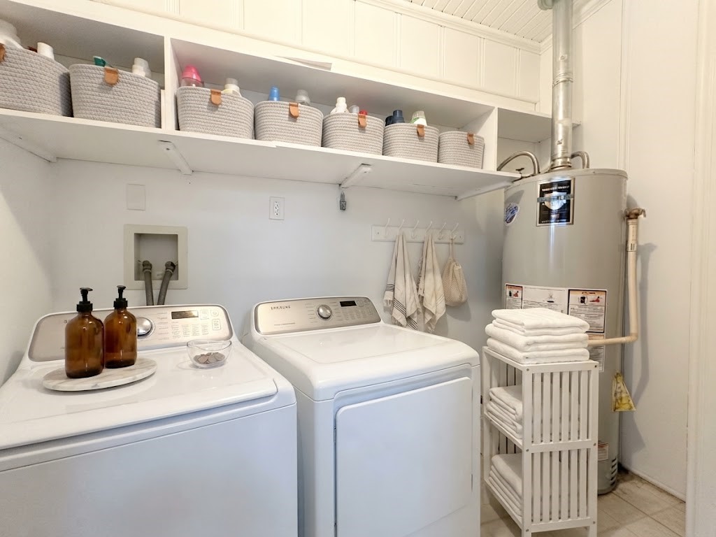 digital staged laundry room