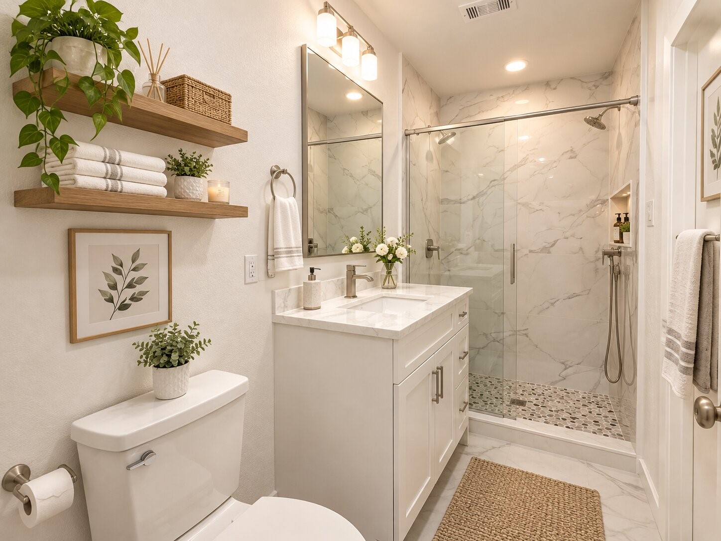 digital staged bathroom