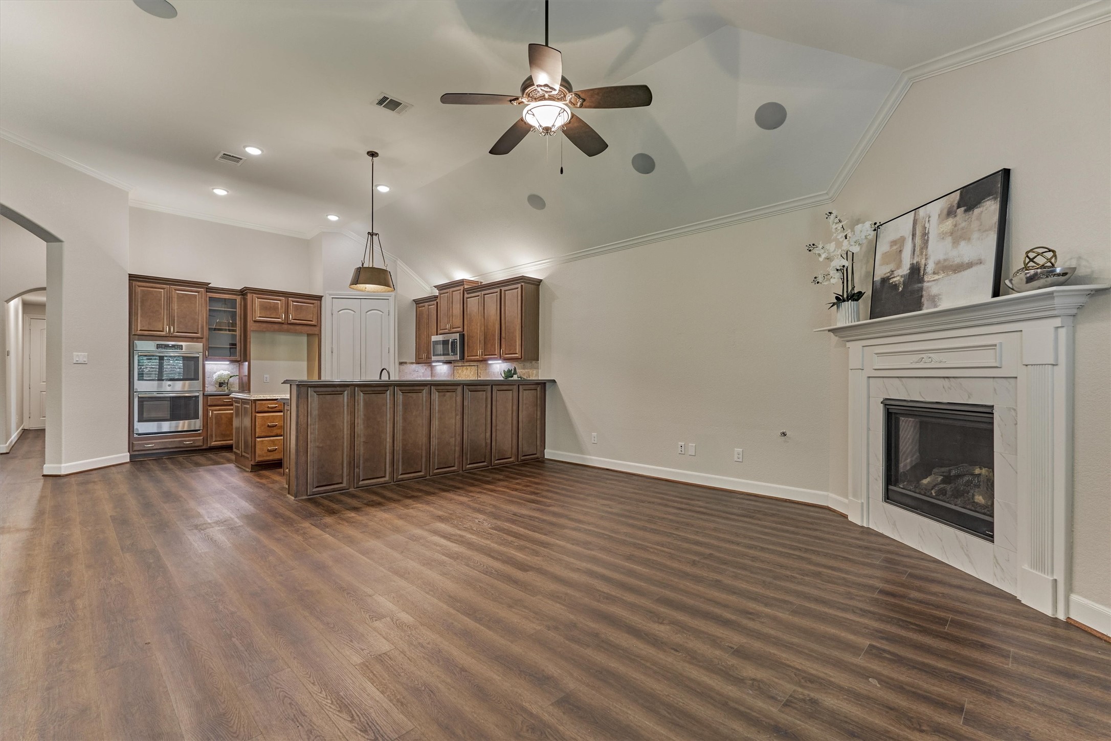 Wow! Look at the sprawling floorplan boasting FRESH interior paint!