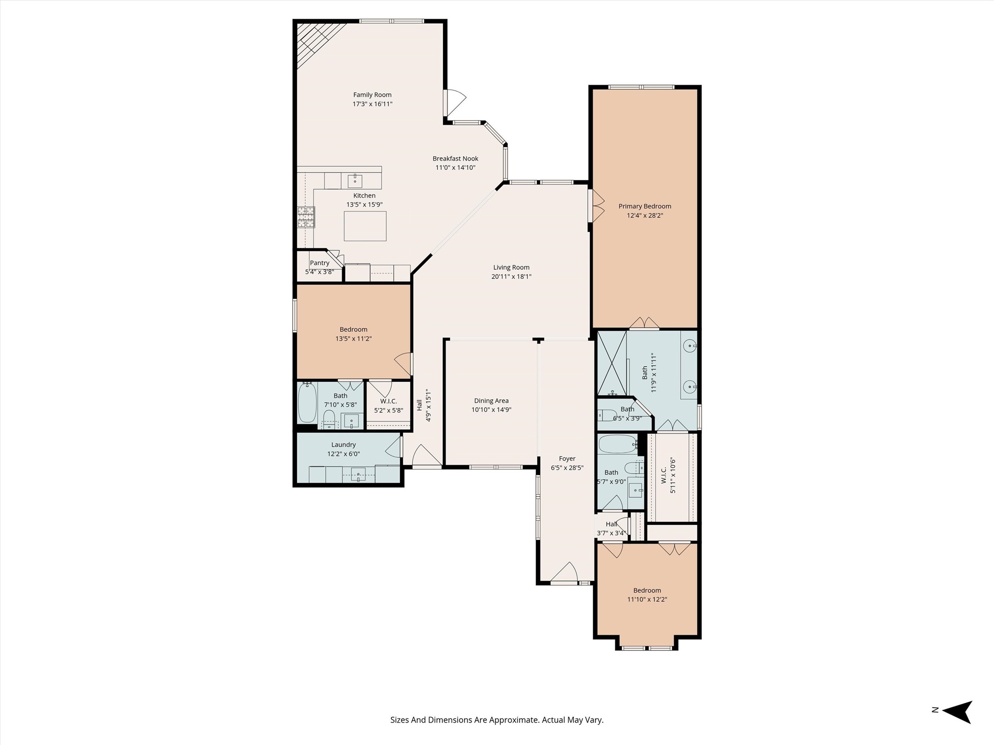 Floor Plan *sizes and room dimensions are approximate*