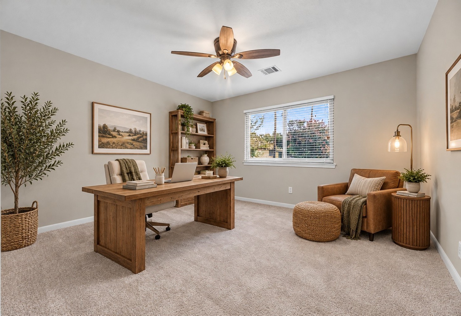 A little inspiration goes a long way! Virtually staged to highlight its potential, this versatile study offers plenty of possibilities for a stylish home office, creative workspace or quiet retreat tailored to your needs.