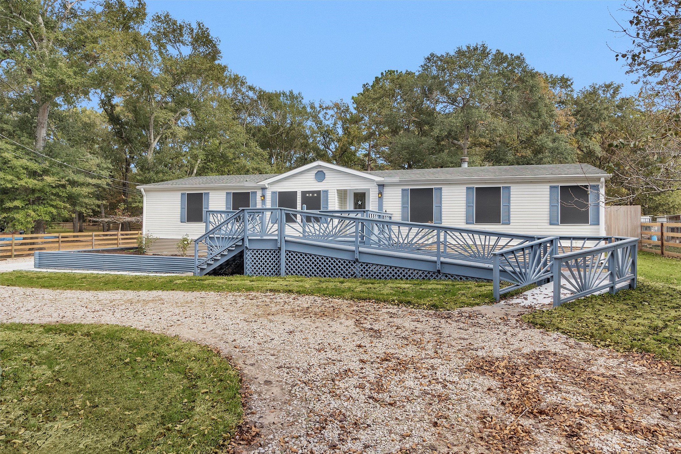 Handicap ramp and stairs for easy access