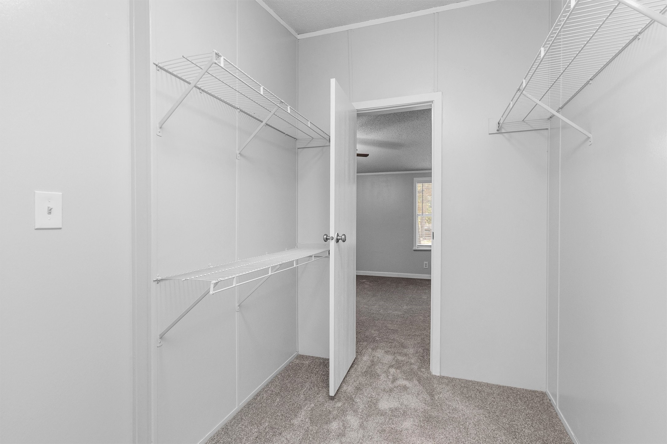 Walk in master closet