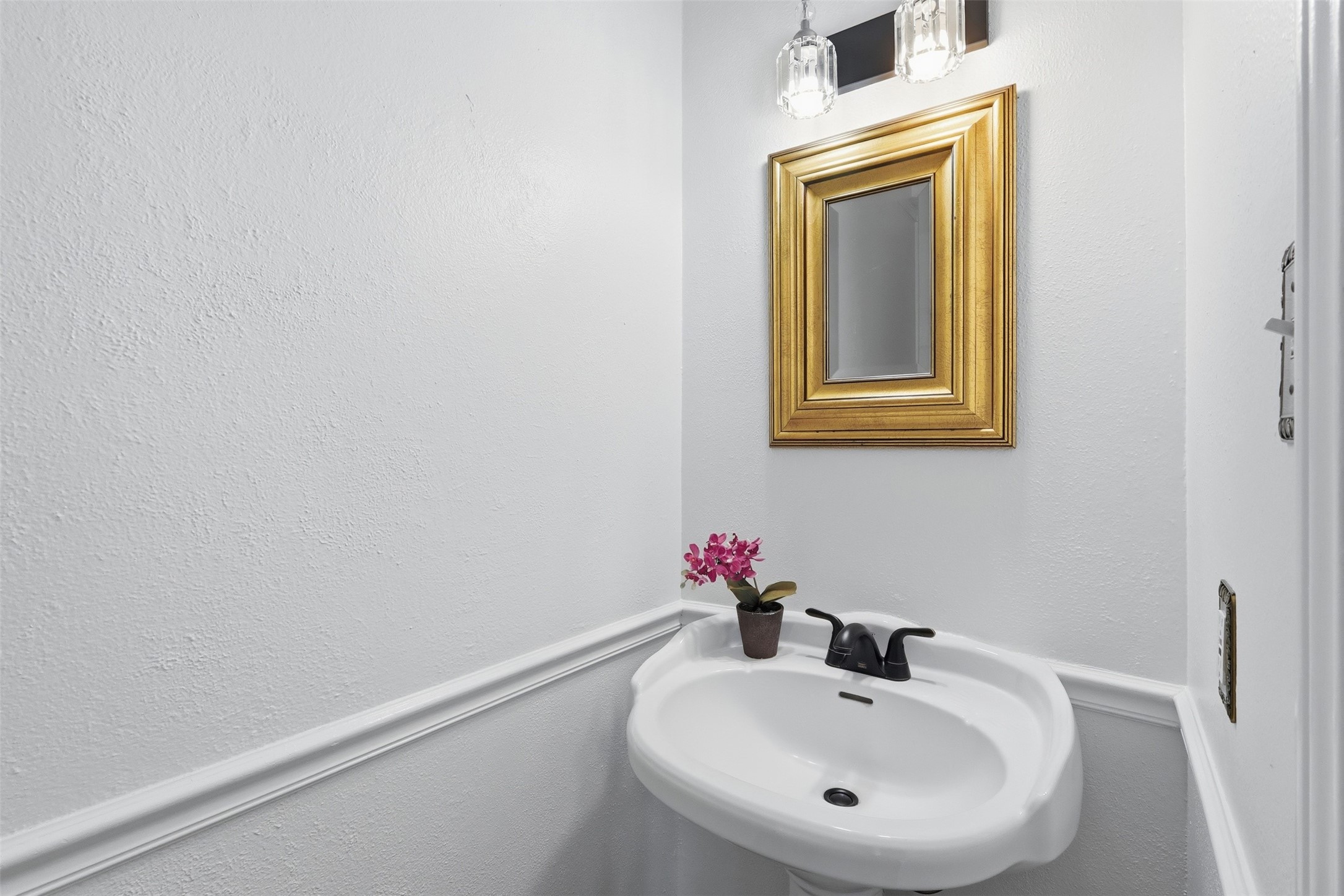 Downstairs half bath.