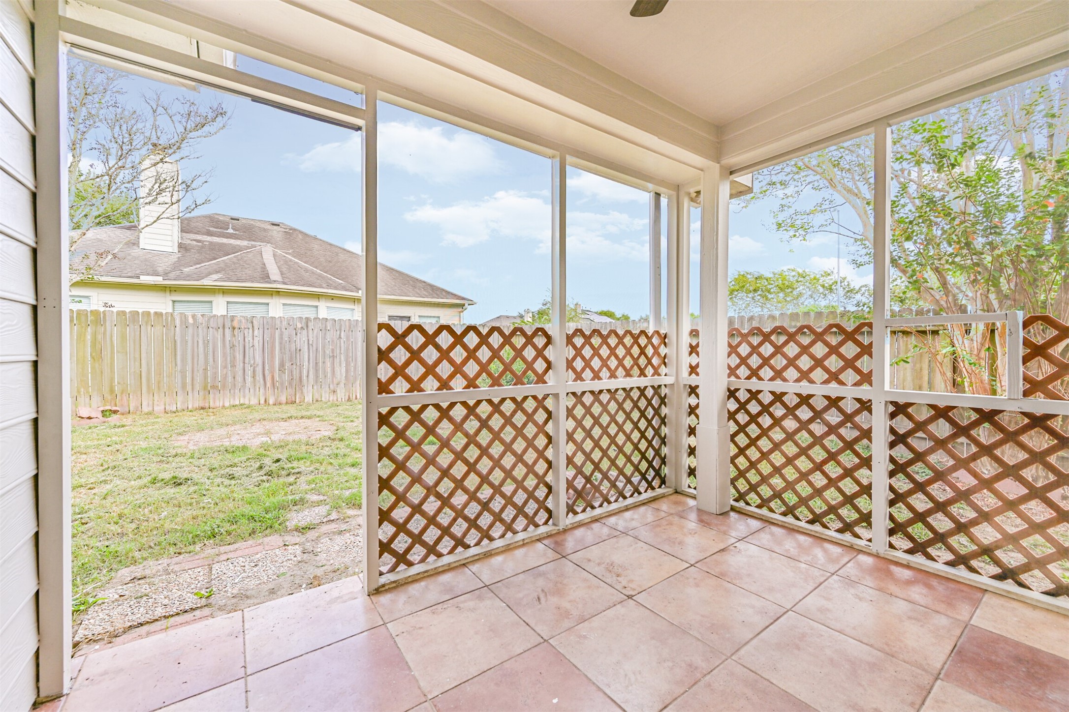 Covered patio