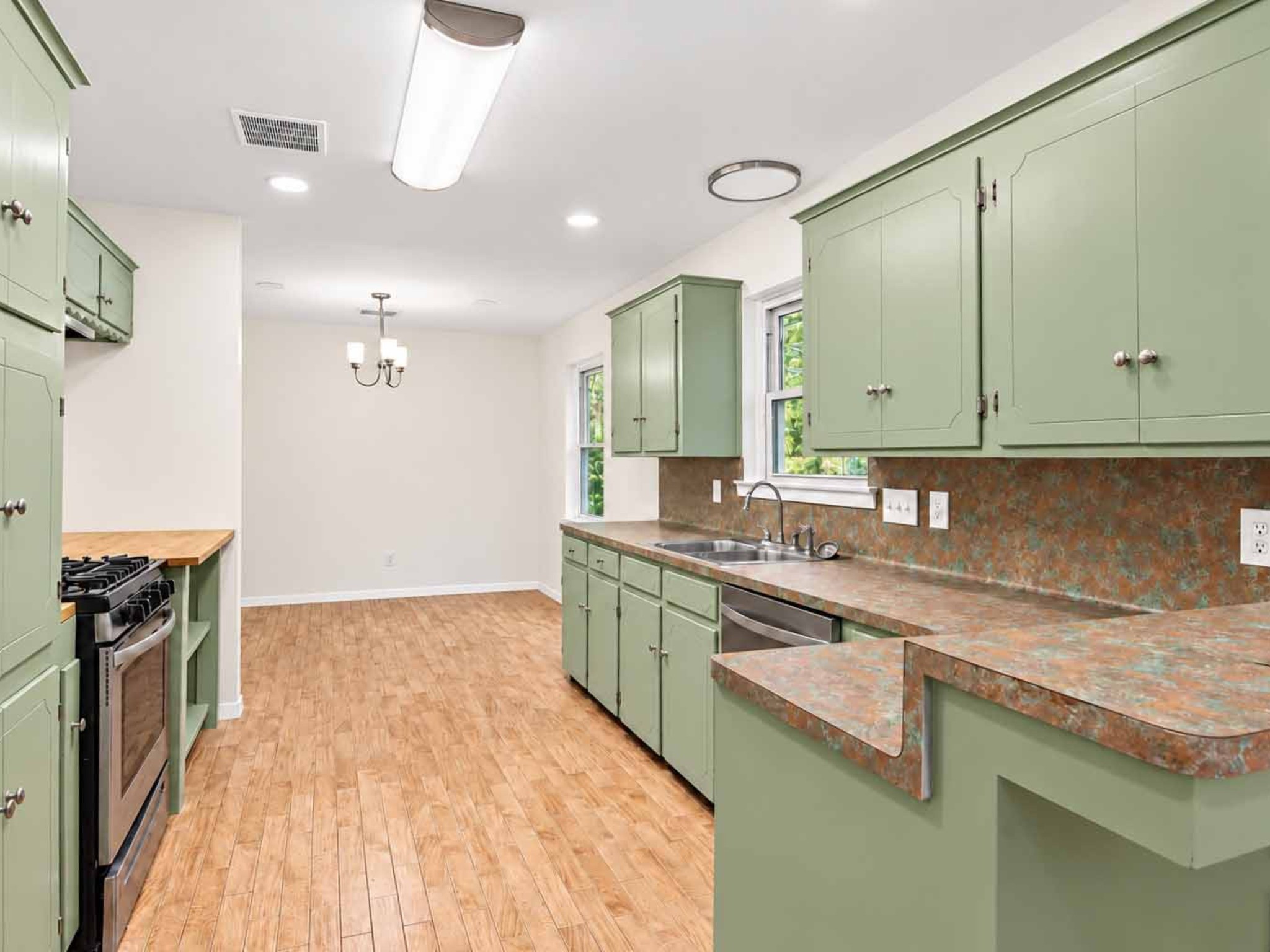 Cabinets with a facelift.