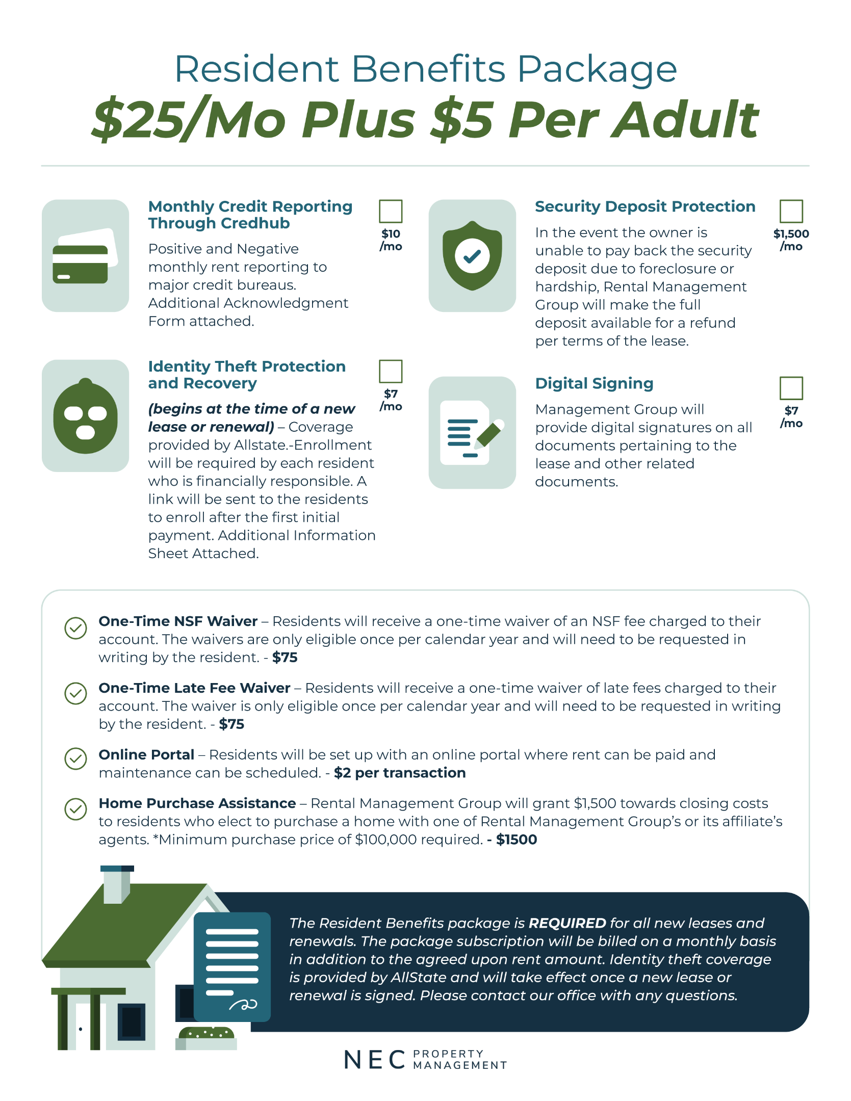 Tenant Benefit Package