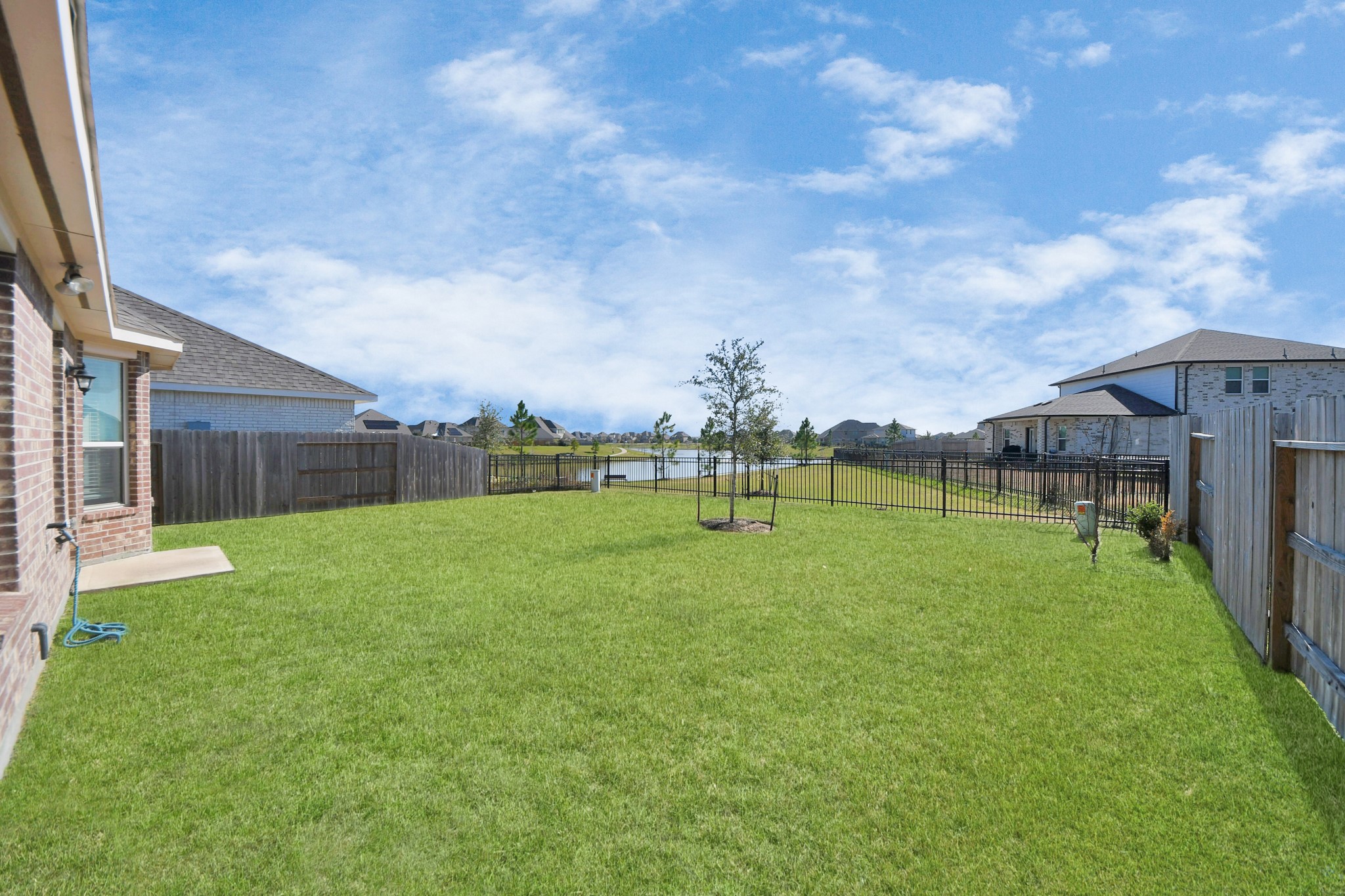 Large backyard