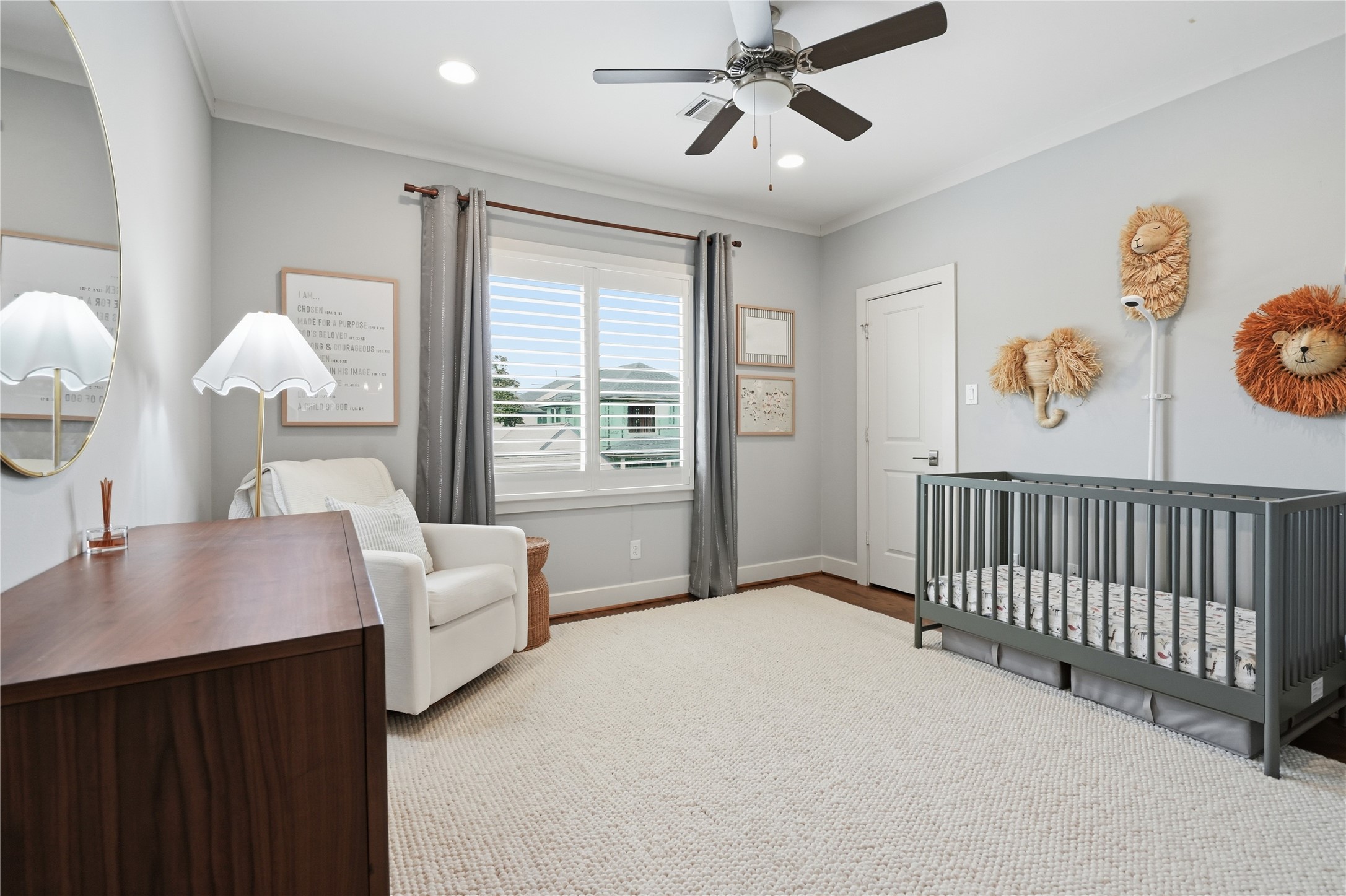 Generously sized secondary bedroom boasts a walk-in closet with excellent storage.