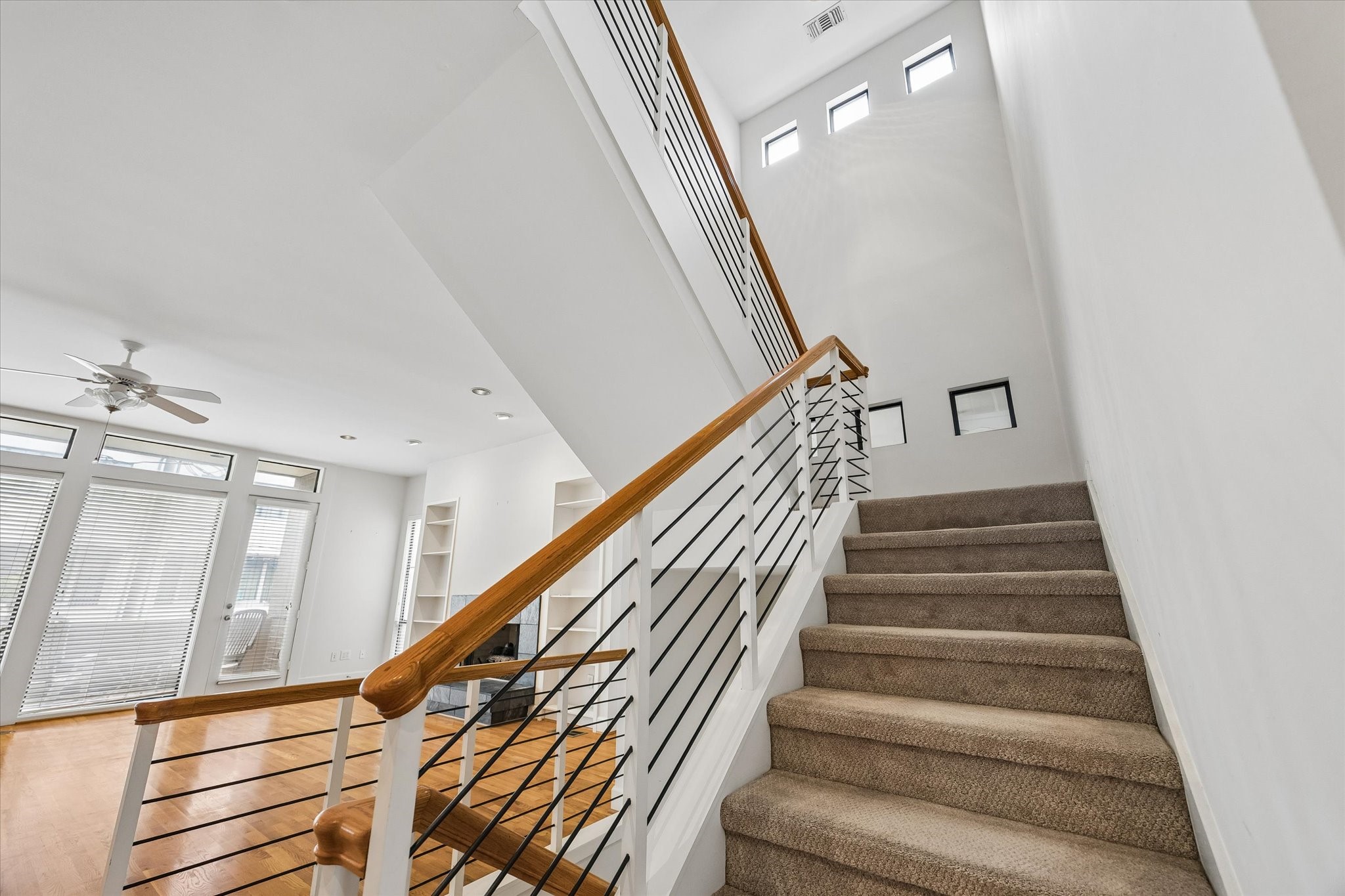 ARCHITECTURAL DESIGN IS SO ATTRACTIVE AND ENJOYABLE TO THE EYES.  UPSTAIRS TO THE MASSIVE PRIMARY SUITE AND GUEST BEDROOM.