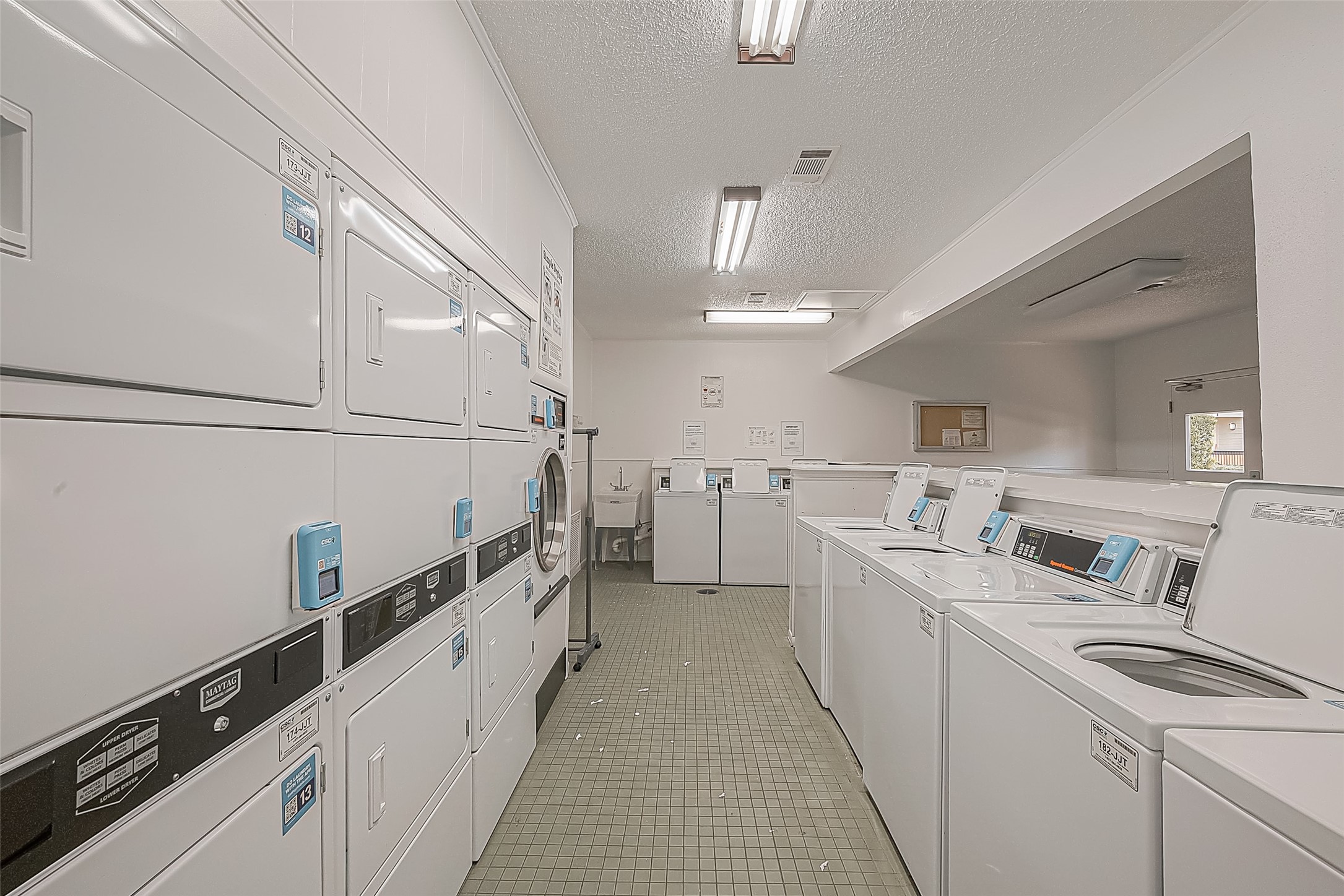 No waiting around for a machine! The Central Laundry facility offers ample washers & dryers, and the machines are card-operatedso theres no need to keep a stash of quarters handy. Convenient and easy!
