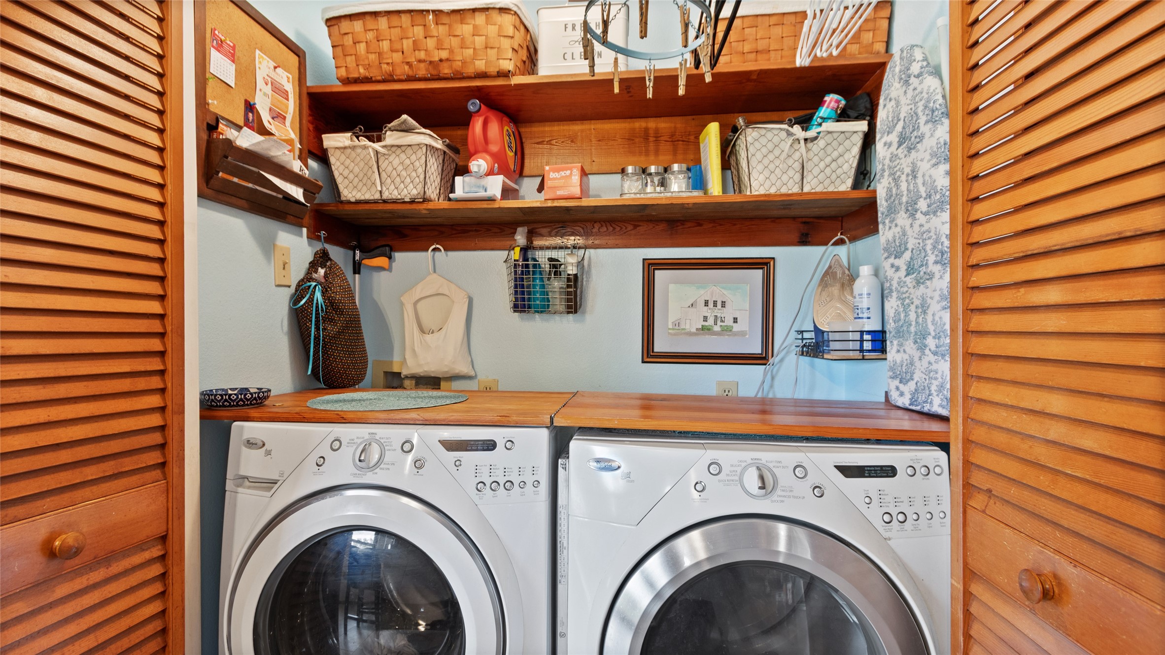 Laundry In Tucked Away in the Kitchen