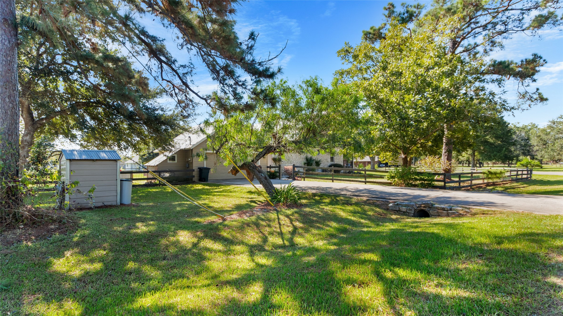 Driveway and Garage