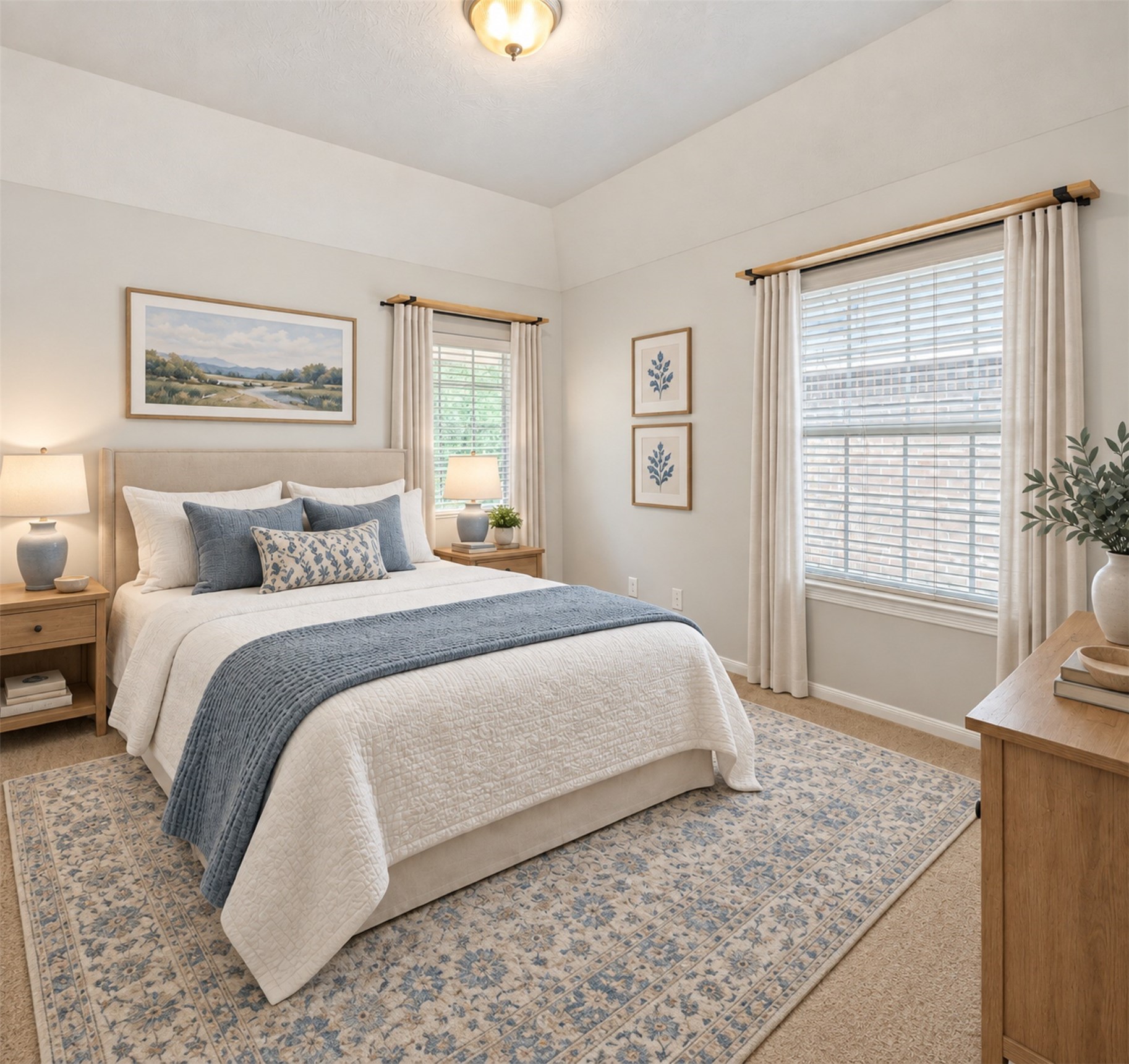 Secondary bedroom with high ceiling.(VS)