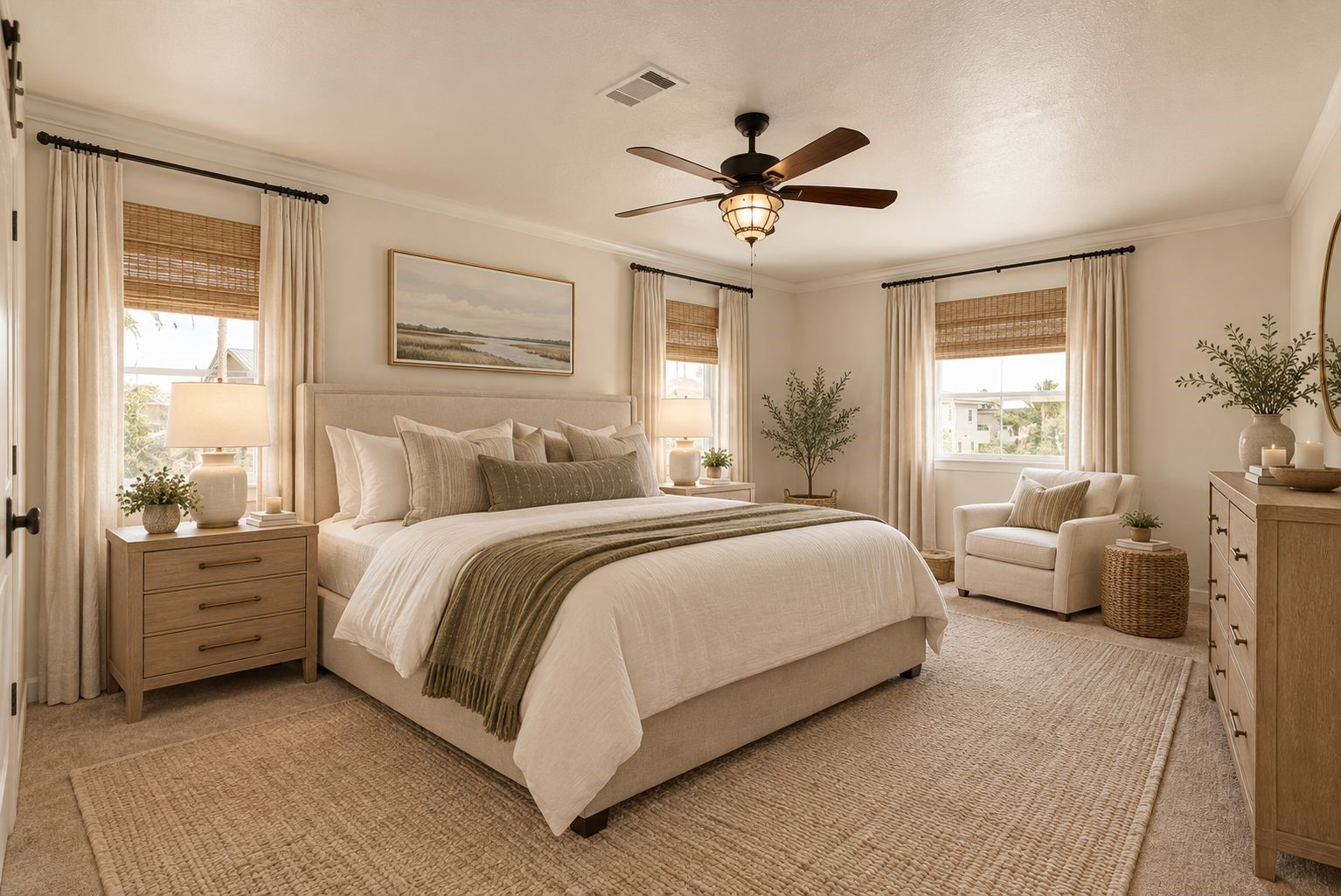 Primary Bedroom - virtually staged