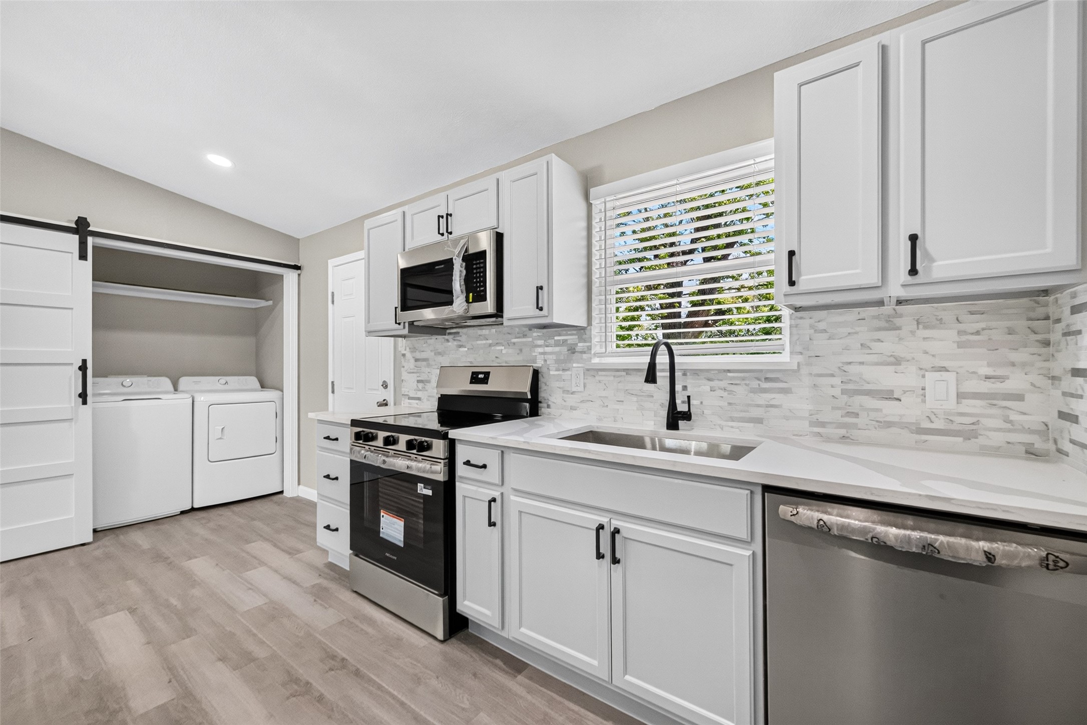 Angle view of kitchen