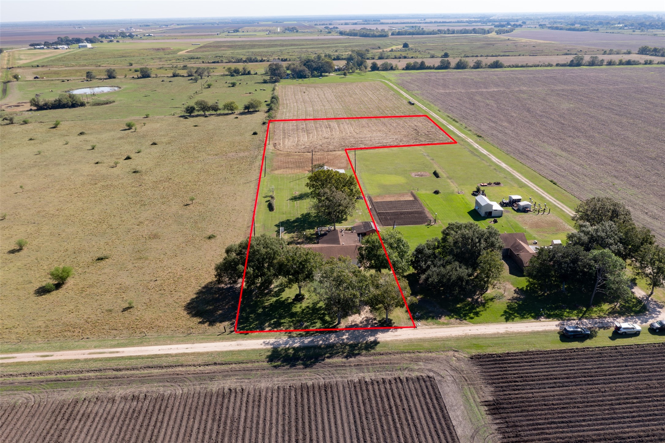 Aerial view of property