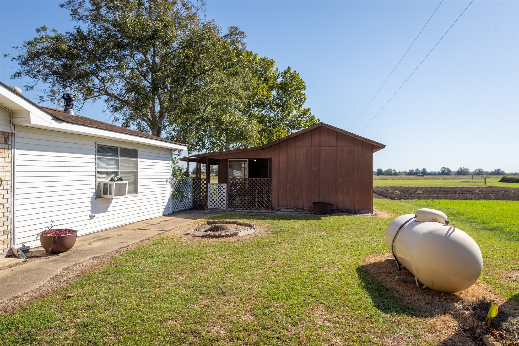 View of workshop/utility room building