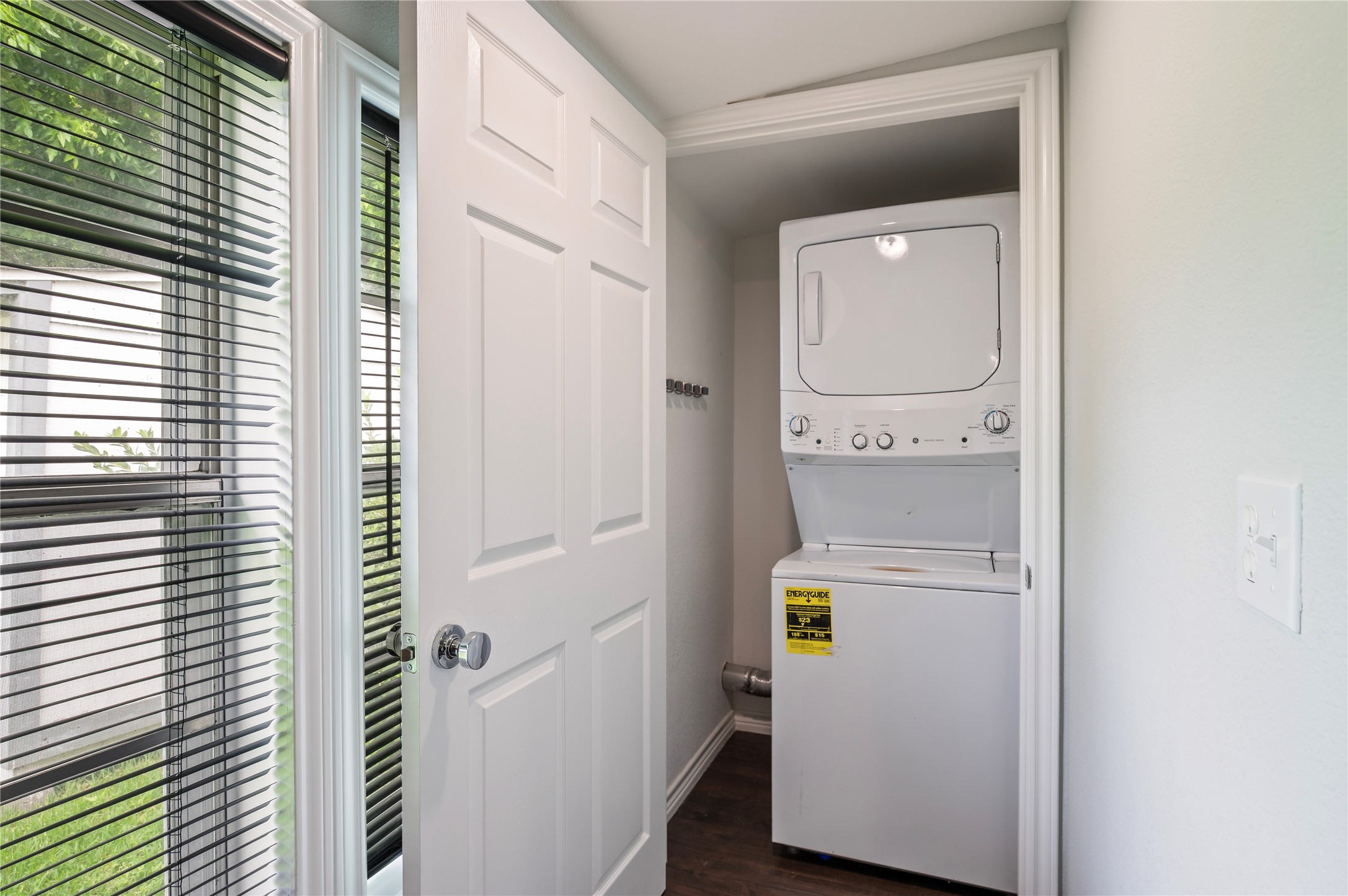 utility room next to dining area