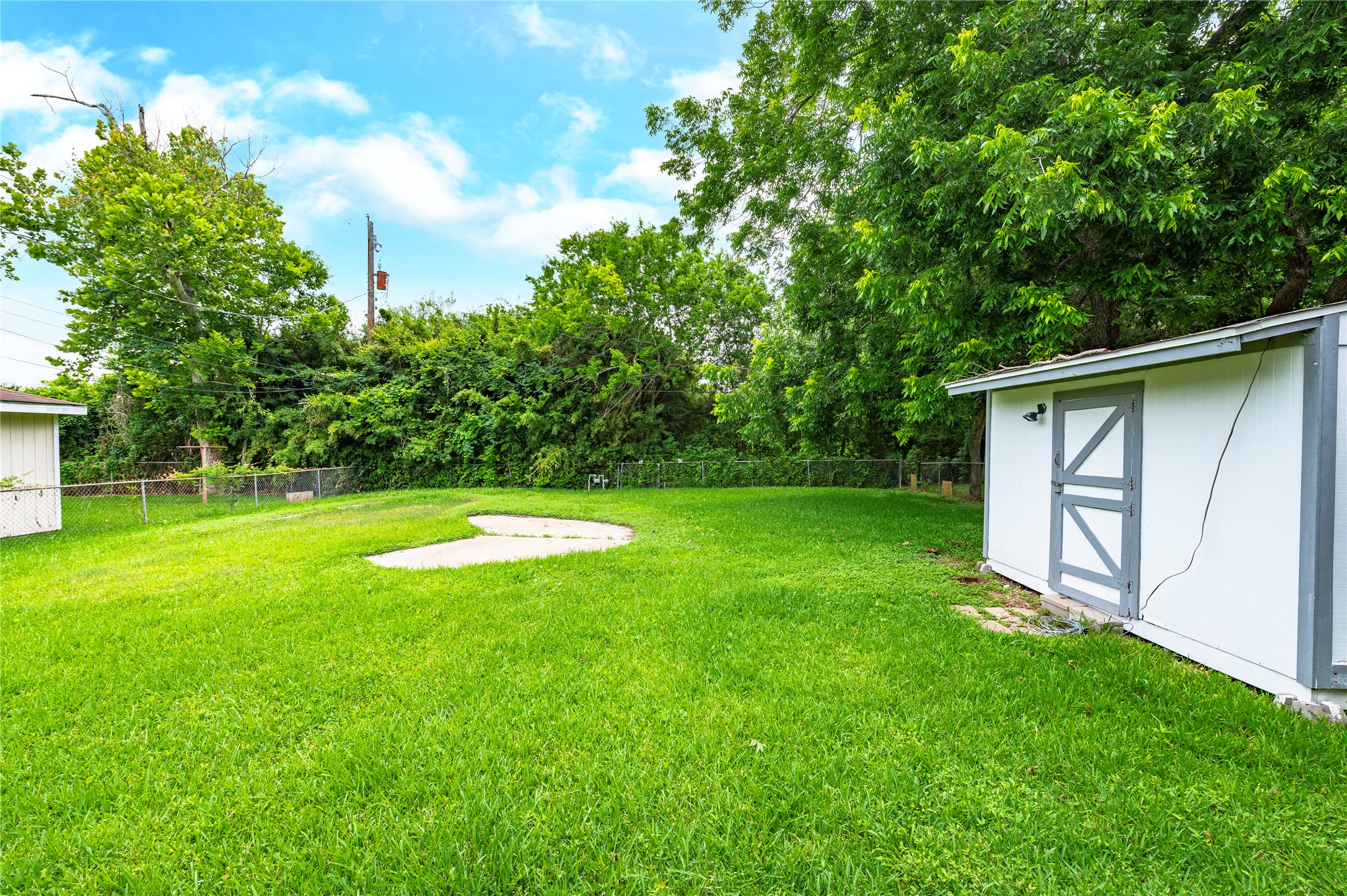 backyard view from backdoor