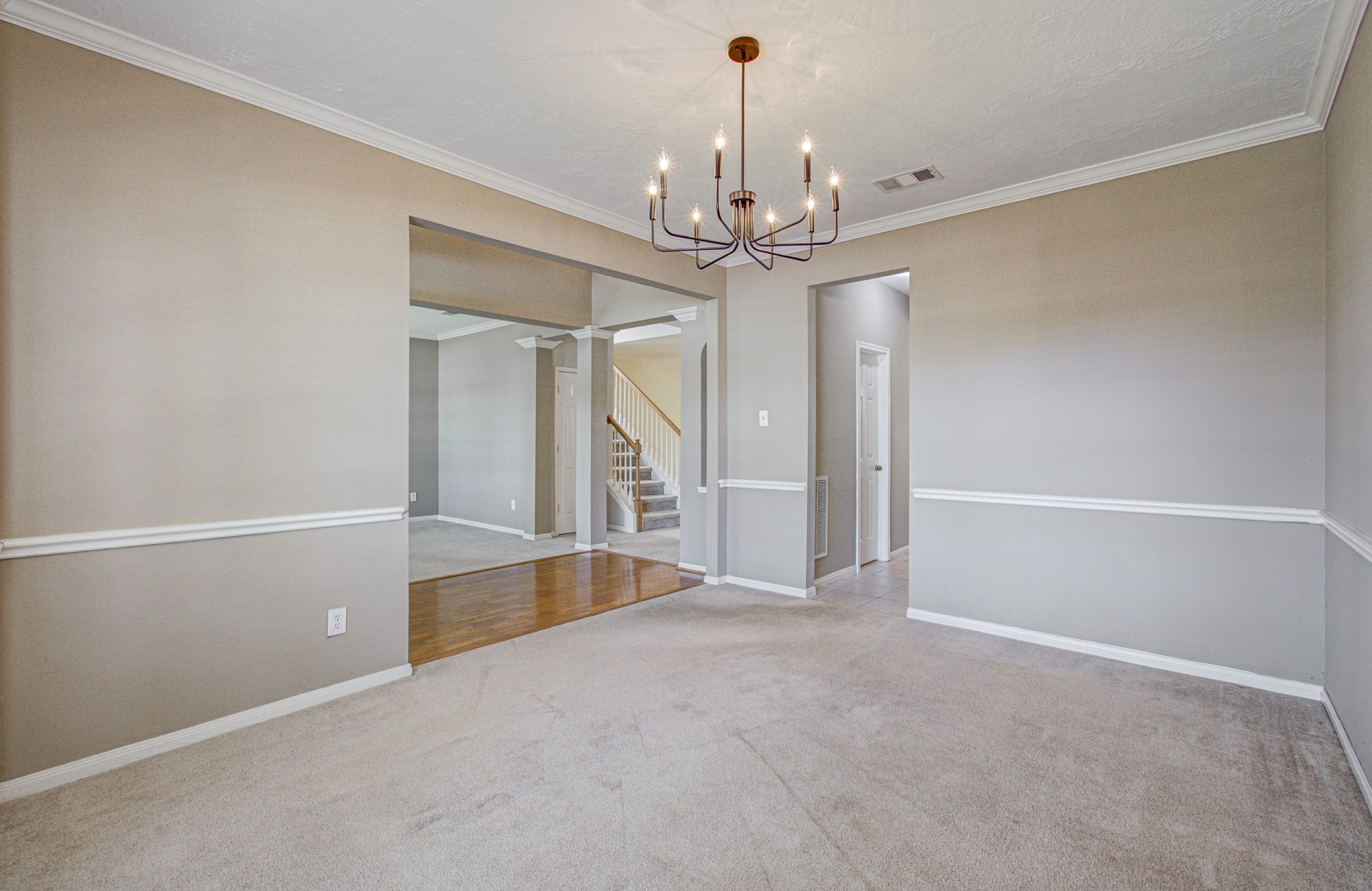 Gather around the table! Spacious formal dining room offers plenty of possibilities for hosting memorable meals with family and friends.