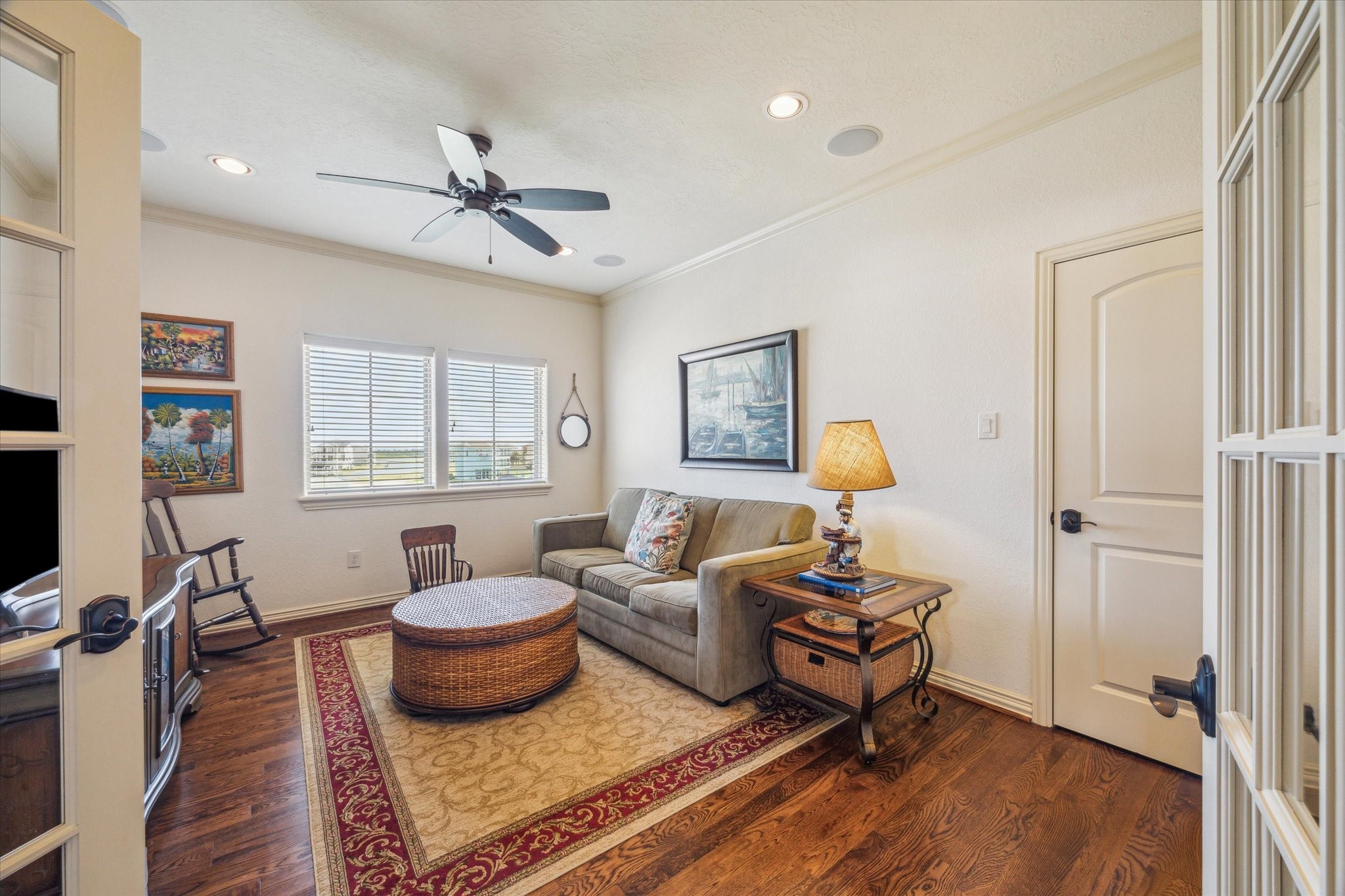 A spacious flex room offers endless possibilities perfect as a media room, fitness space, or guest retreattailored to fit your lifestyle needs