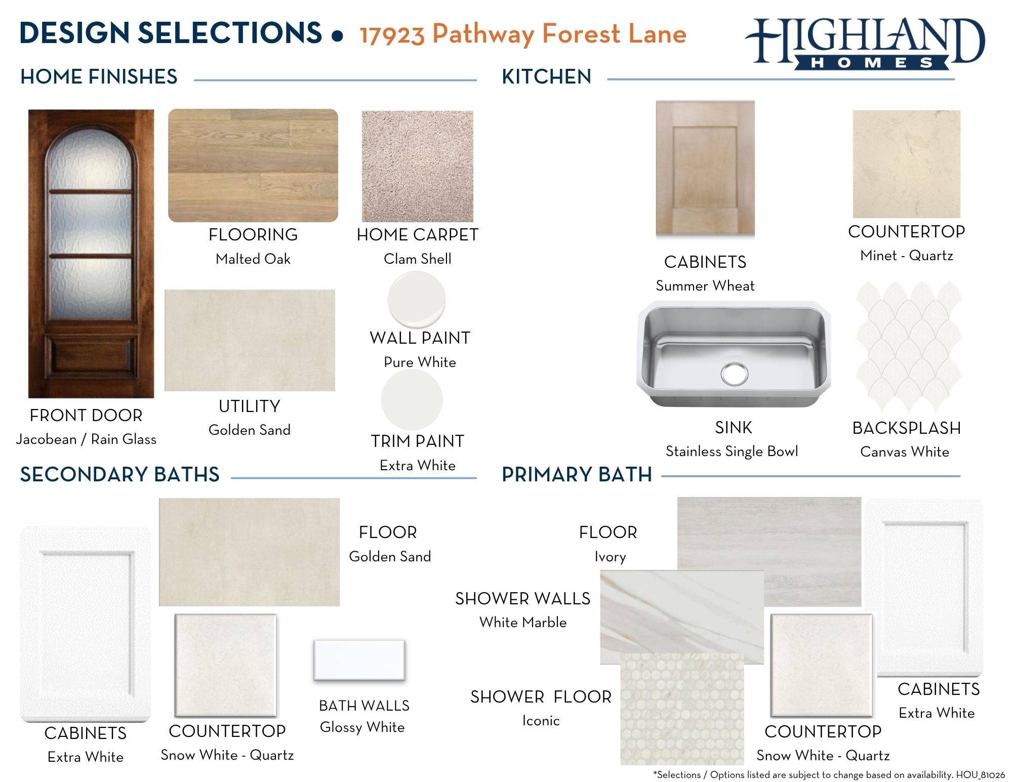 Design Selections