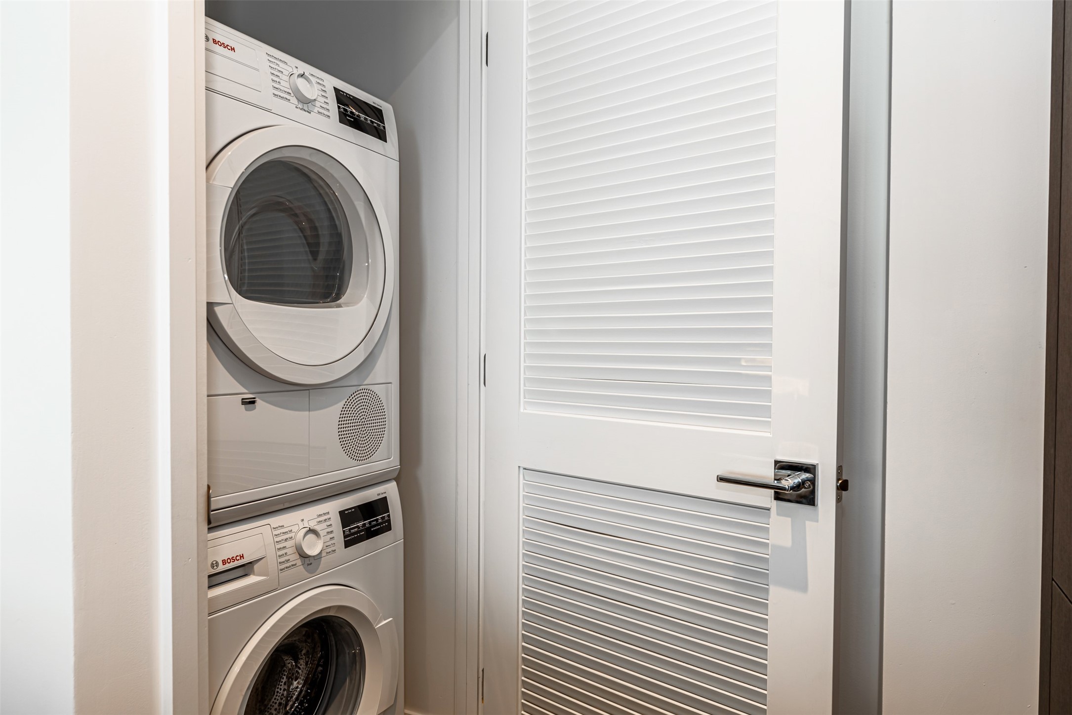 Bosch stacker Washer and Dryer included.