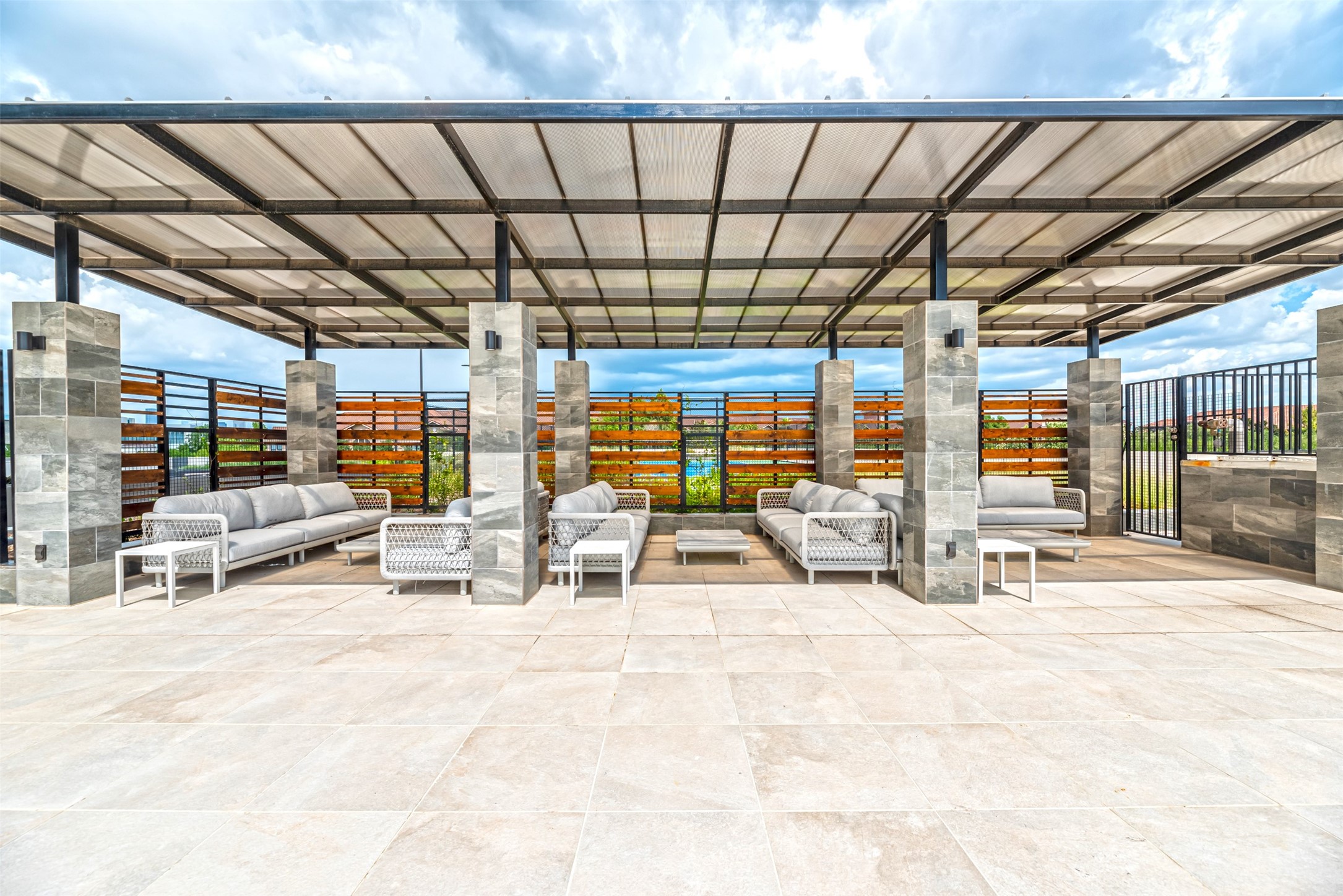 Thoughtfully designed, each cabana provides ample seating for two or ten.