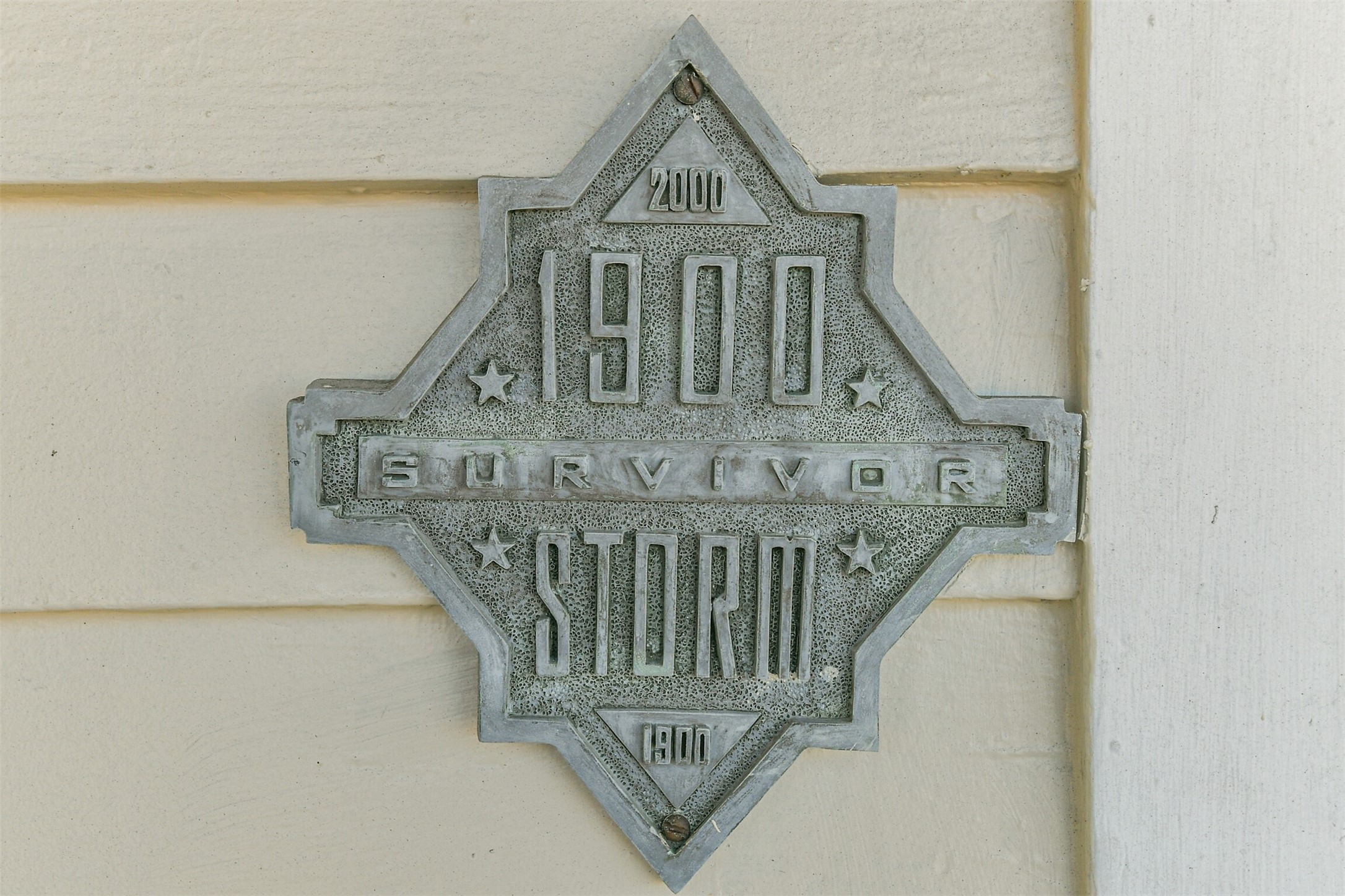 When the Great Storm of 1900 arrived almost without warning, much of Galveston Island was decimated. This plaque represents a testament to the resilience of Galveston's built history and the community of people to which it still serves.
