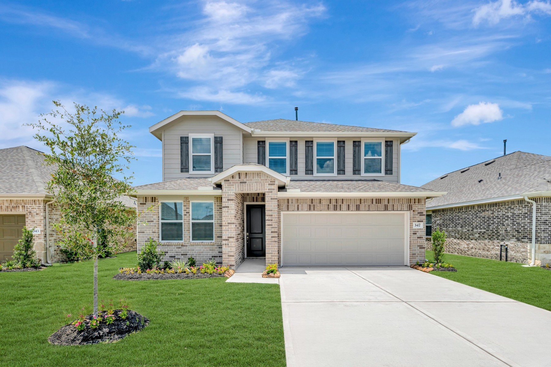 Stunning Zambezi II design by K. Hovnanian Homes in elevation SA built in Aspire at The Hills of Town Creek.