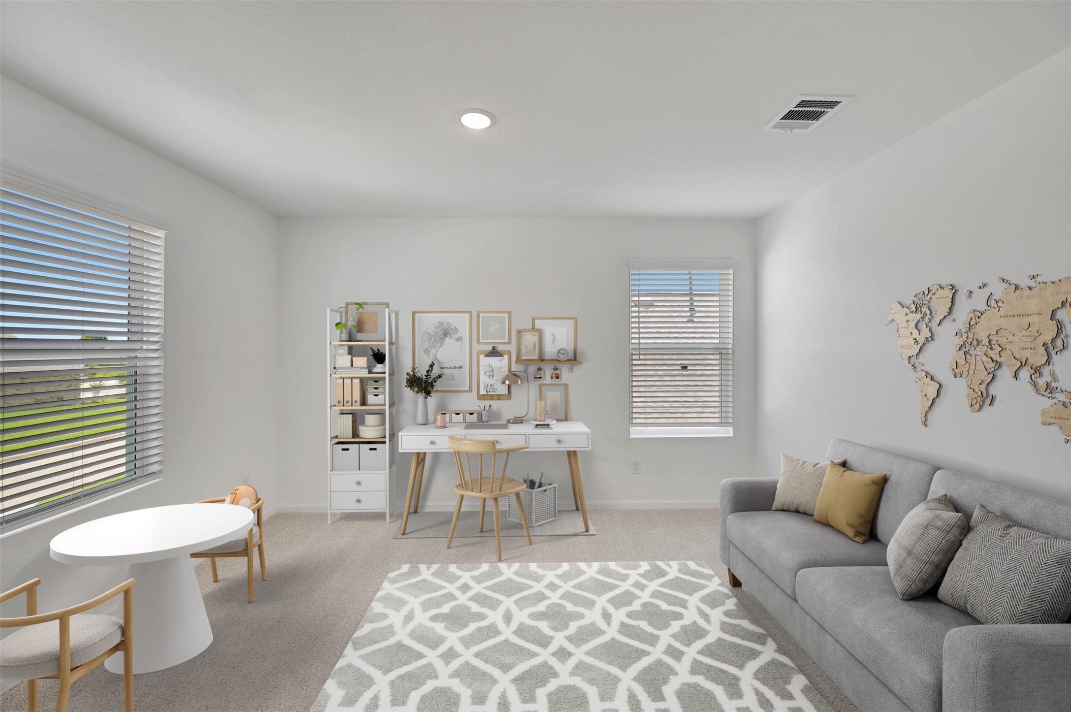 Additional activity room off the left