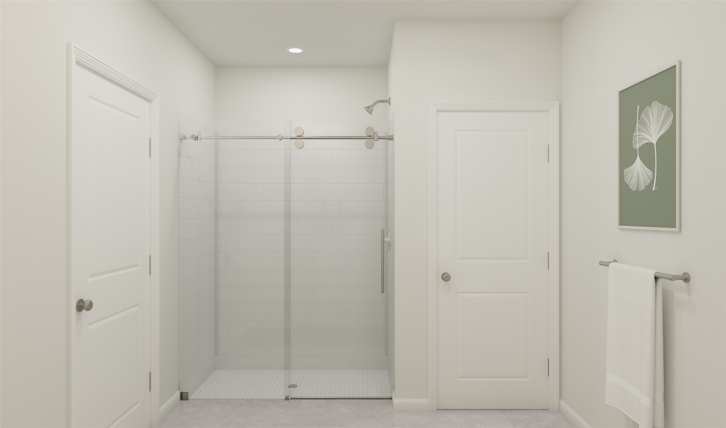 Serene primary bath (*Artist rendering used for illustration purposes only.)