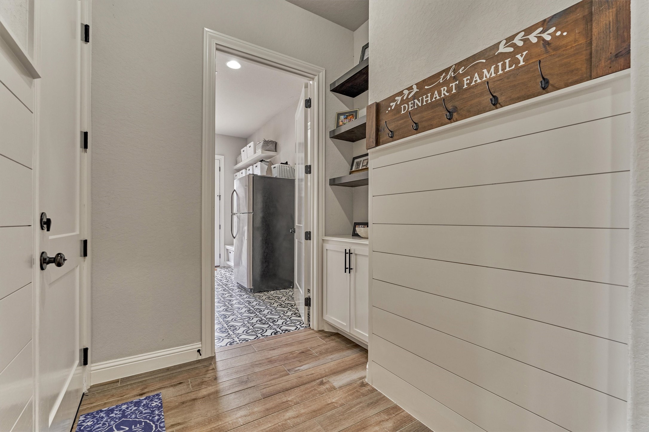 Entry off of the utility and mud room