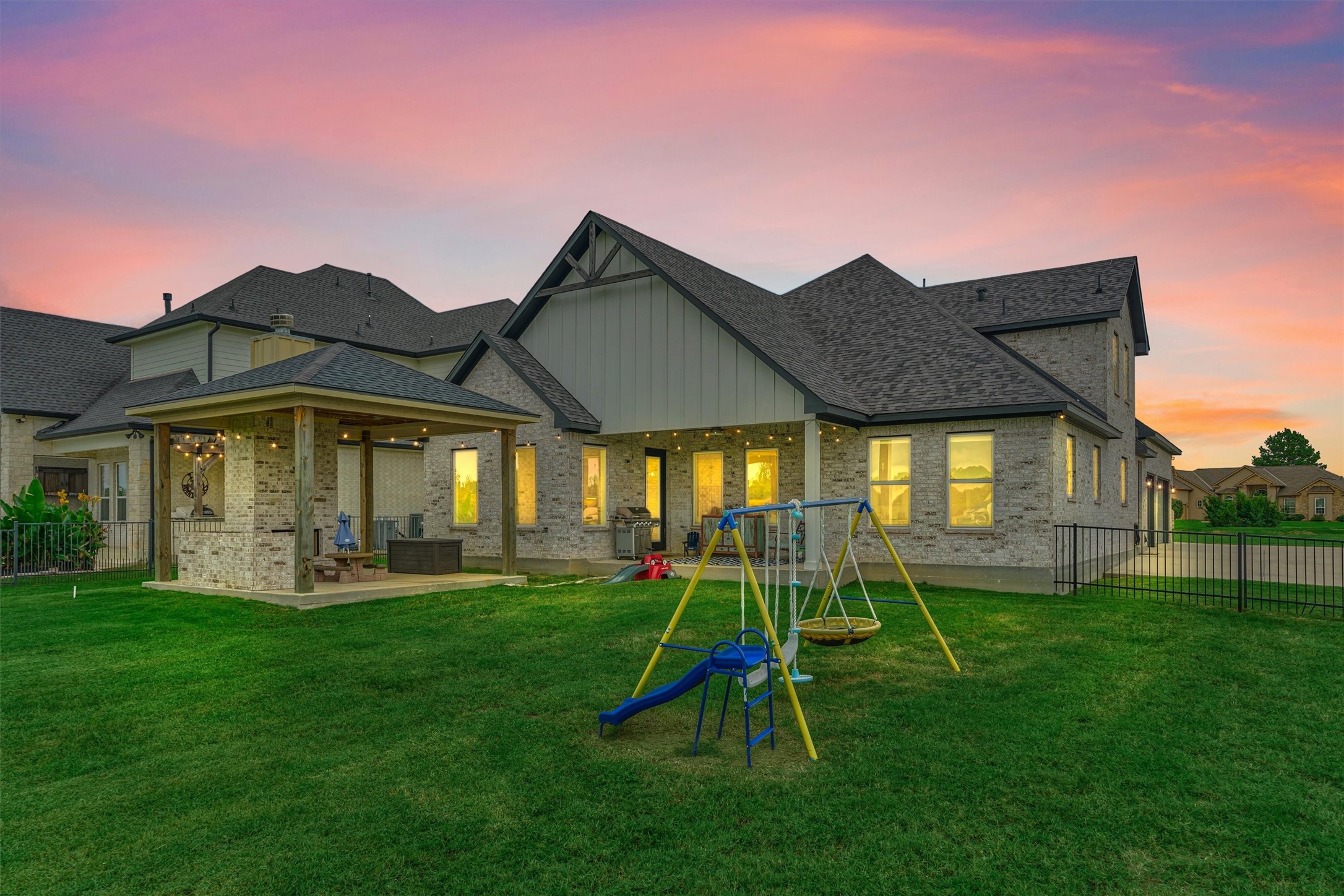 Catch stunning sunsets from your new home.