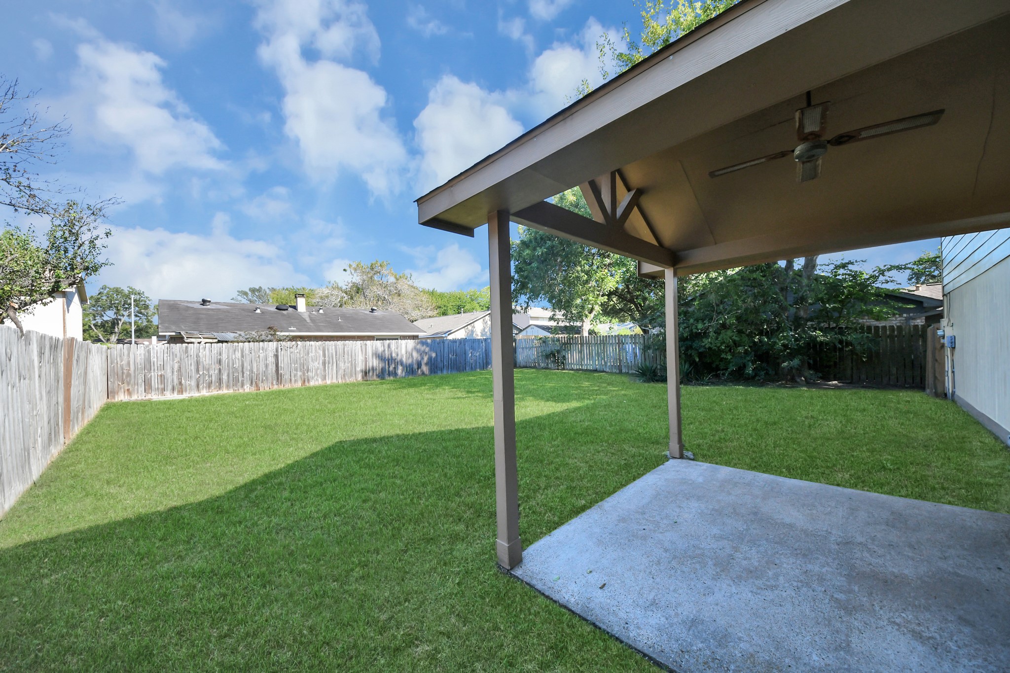 Whether youre dreaming of hosting unforgettable weekend cookouts, creating an outdoor entertainment oasis, or simply enjoying a peaceful afternoon under the shade of mature trees, this outdoor space offers room to make it happen.