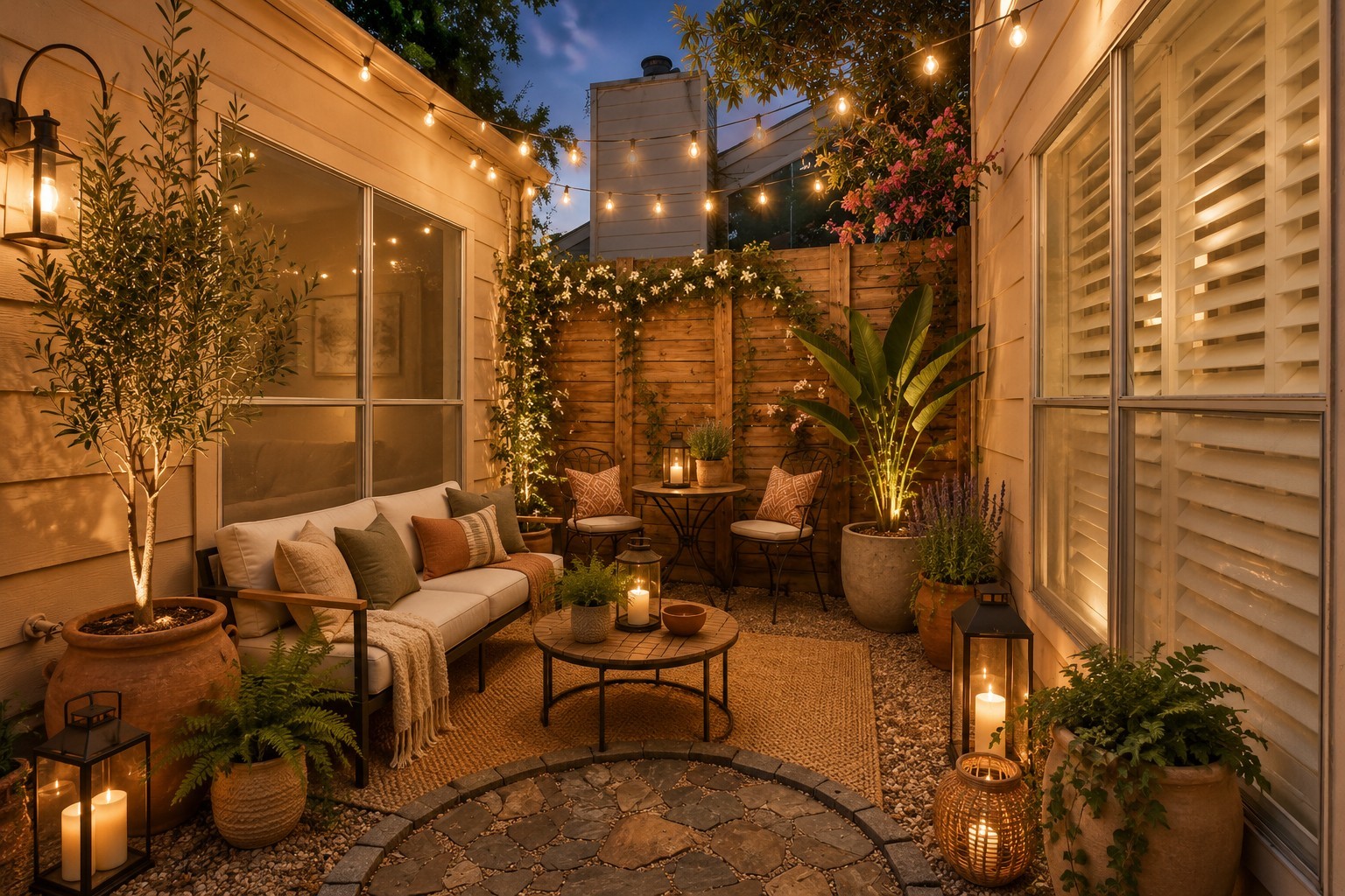 virtually staged patio