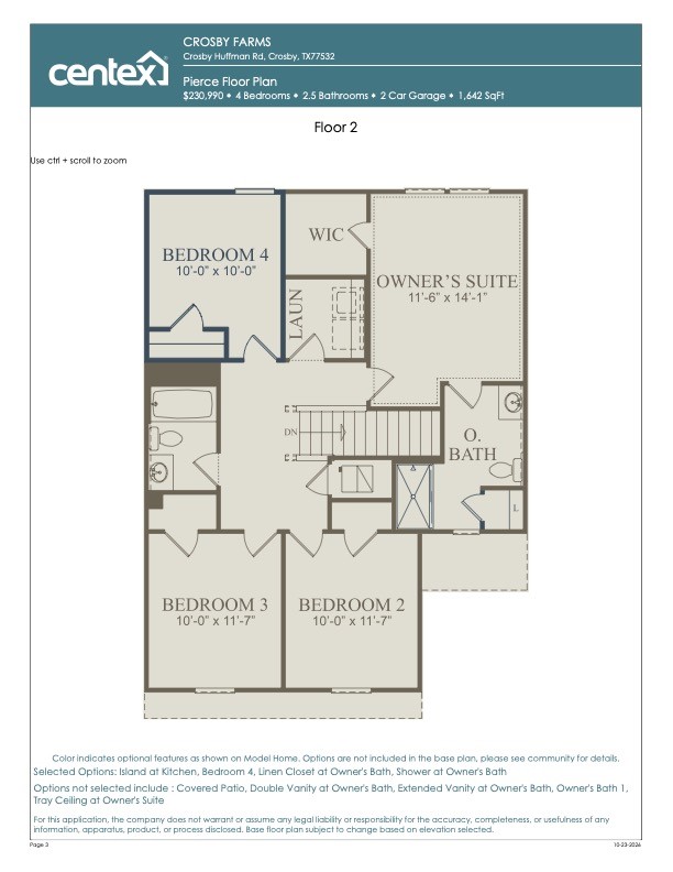 2nd Floor plan