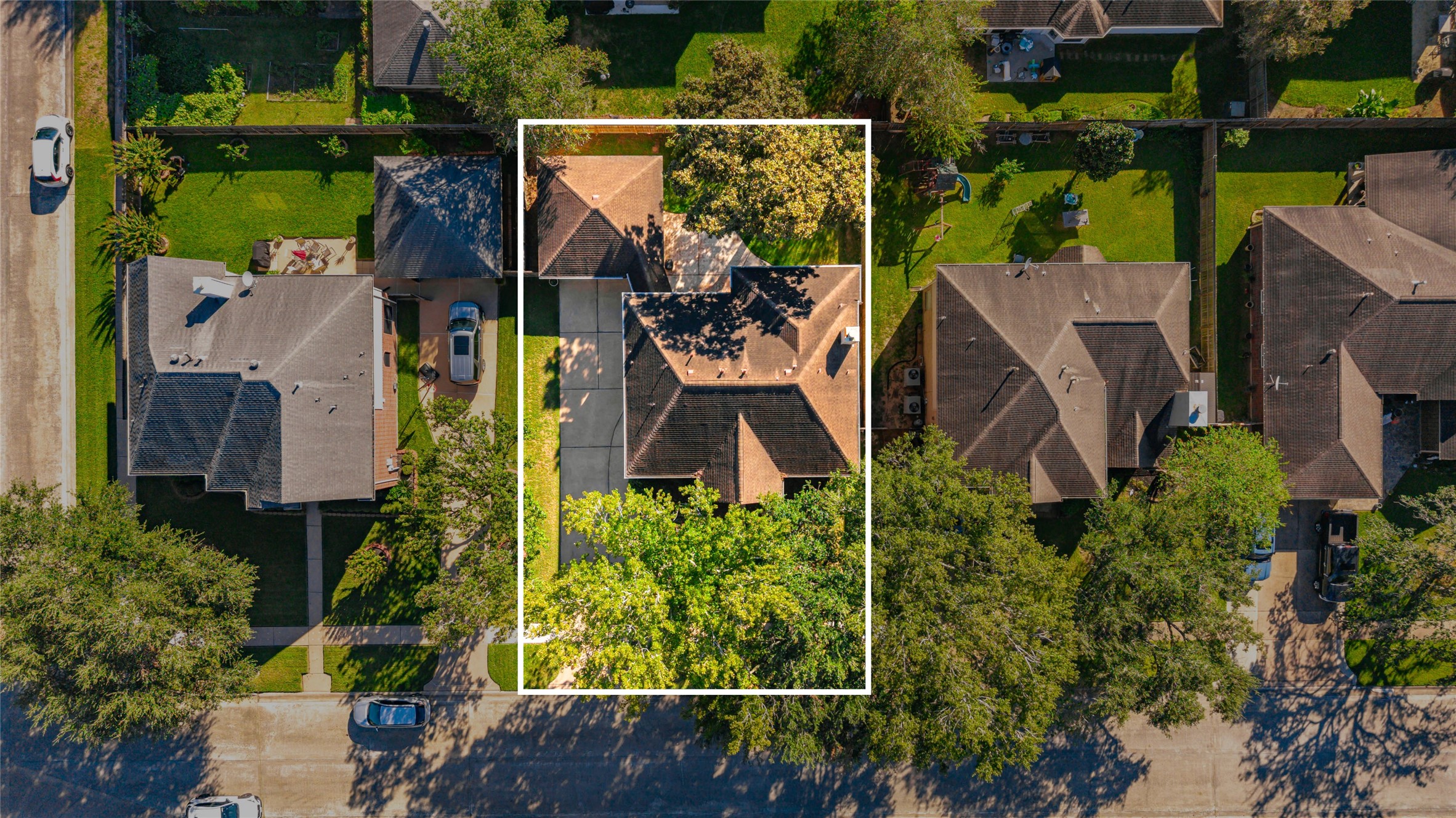 Charming home nestled in a lush neighborhood setting, offering ample privacy and a spacious yard.