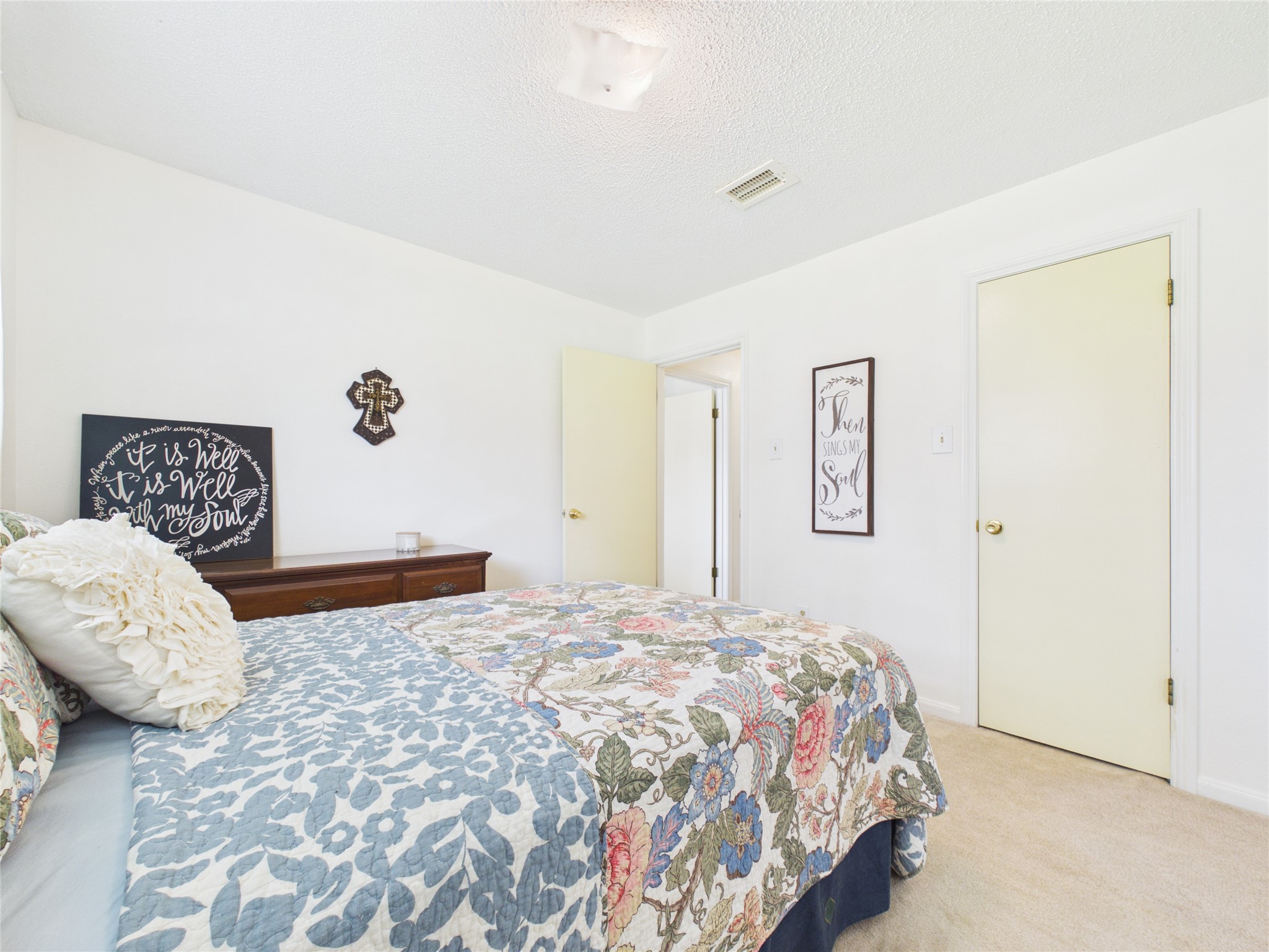 Third bedroom has walk-in closet, freshly painted.