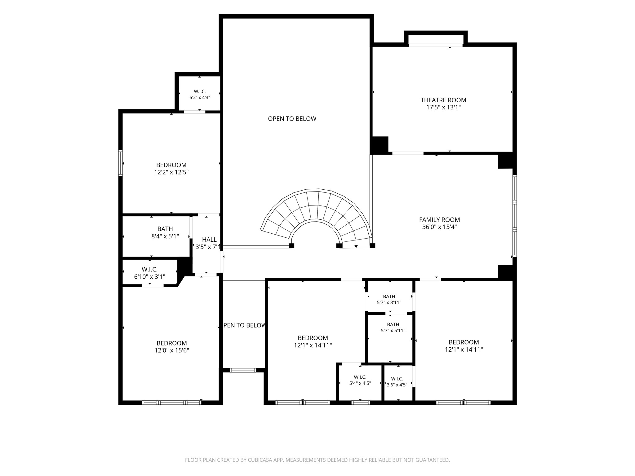 2nd Floor: Features four secondary bedrooms, a spacious game room, and a dedicated media room.