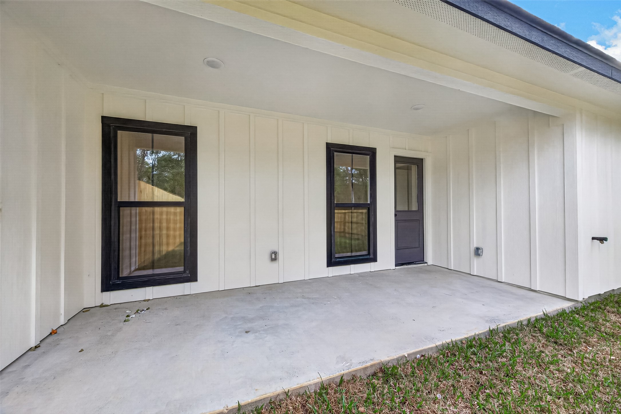 Back covered patio.