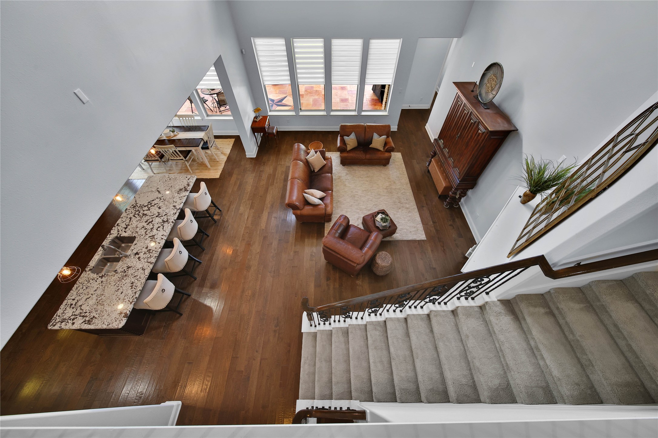 One last peek, before heading upstairs!