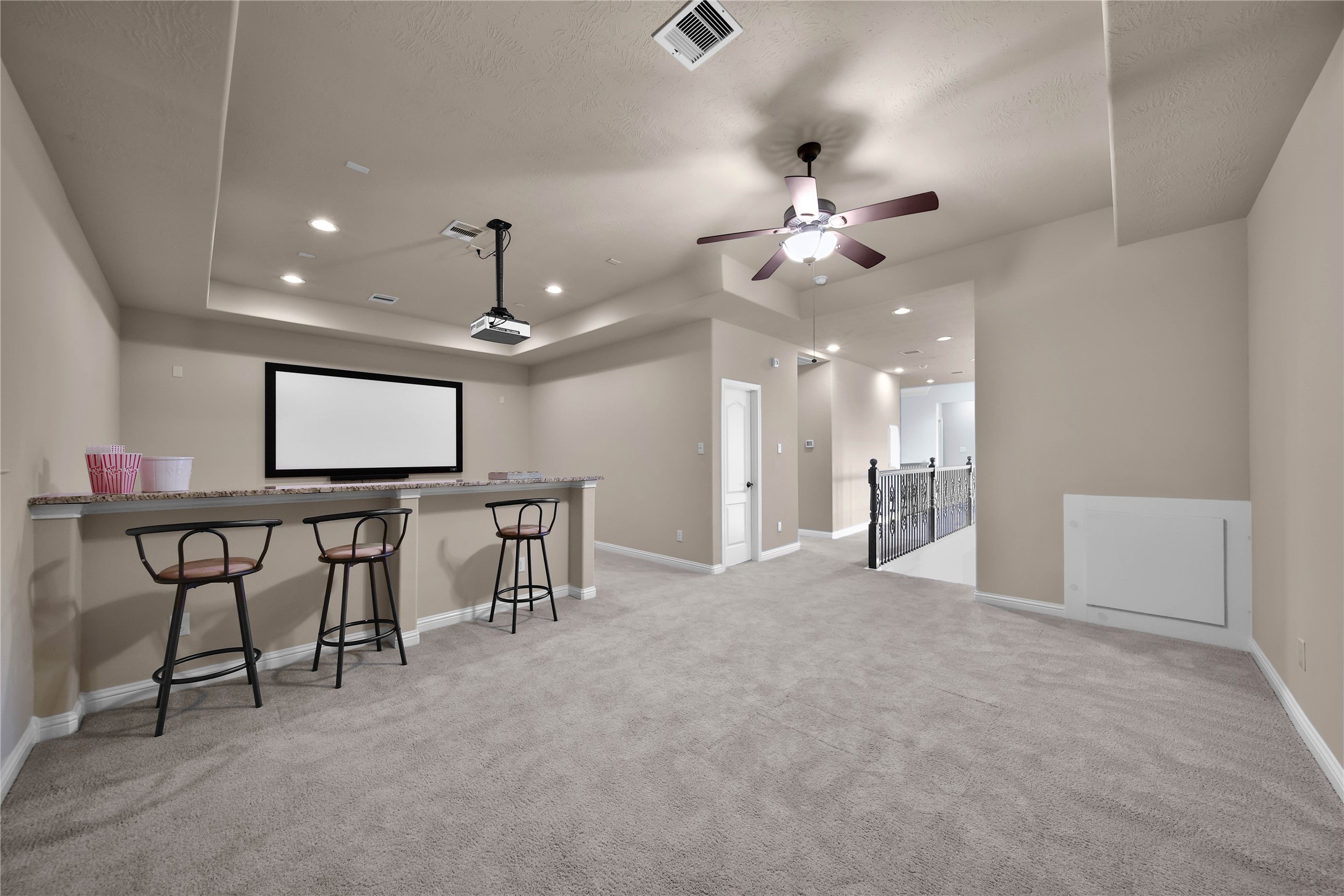 Upstiars Gameroom/ Media has plenty of space for all the FUN you have in mind!