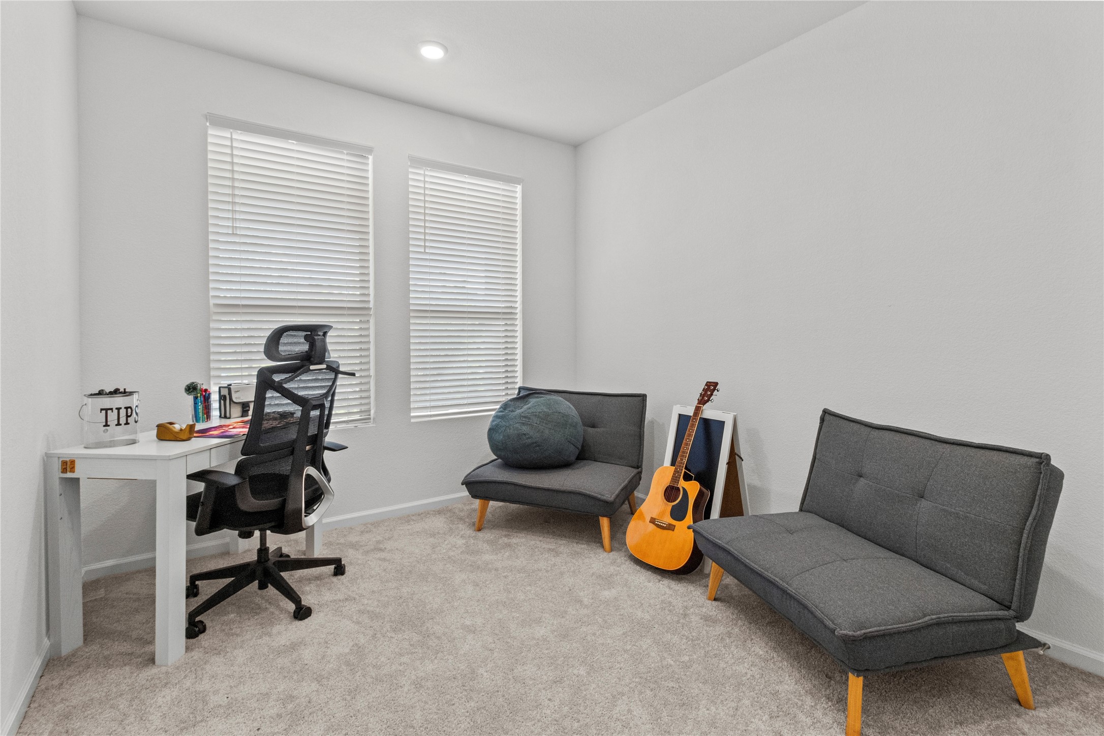Not only is the primary this second bedroom is downstairs as well.